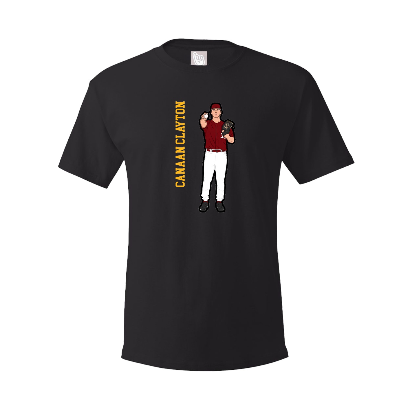Tee — Name Vertical in Black