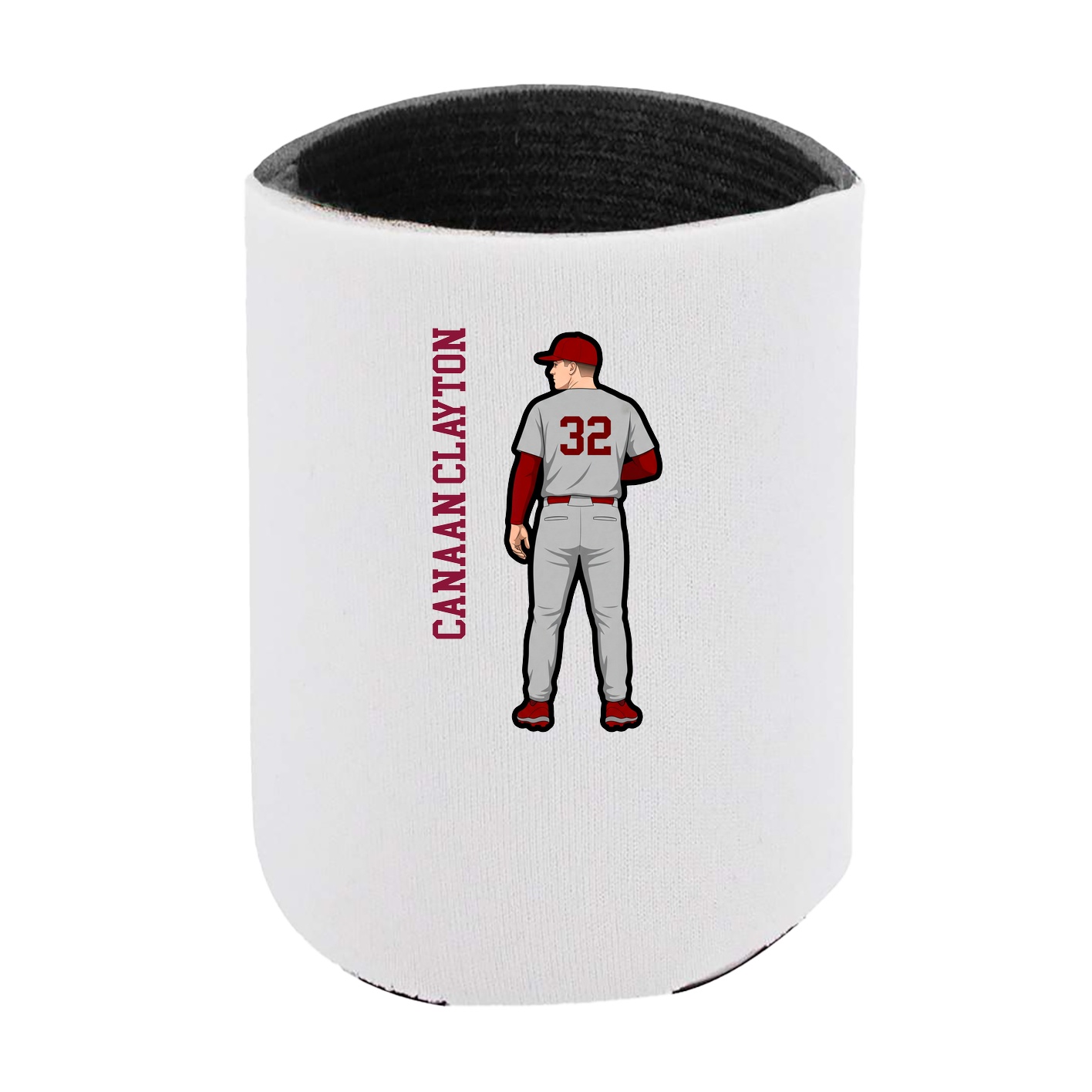 Can Holder — Name Vertical in White