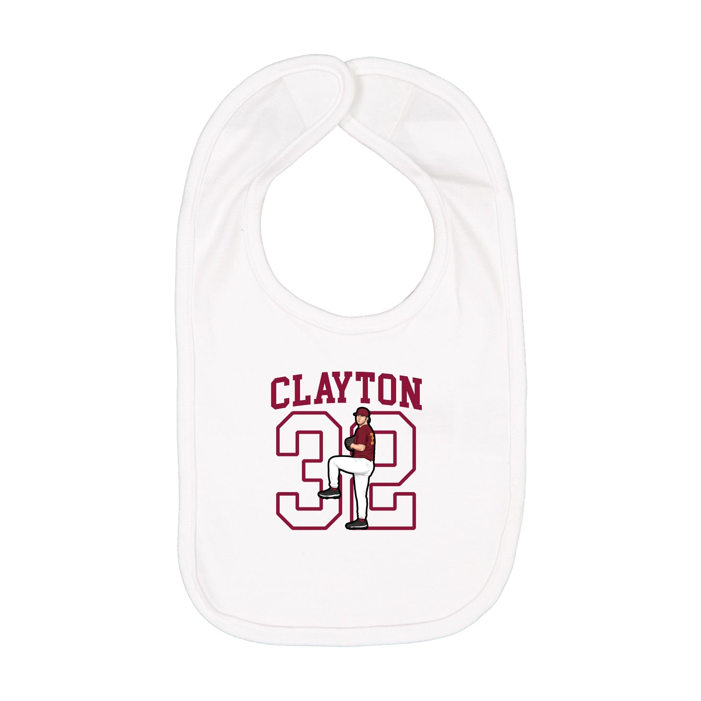 Infant Bib — Shirsey in White