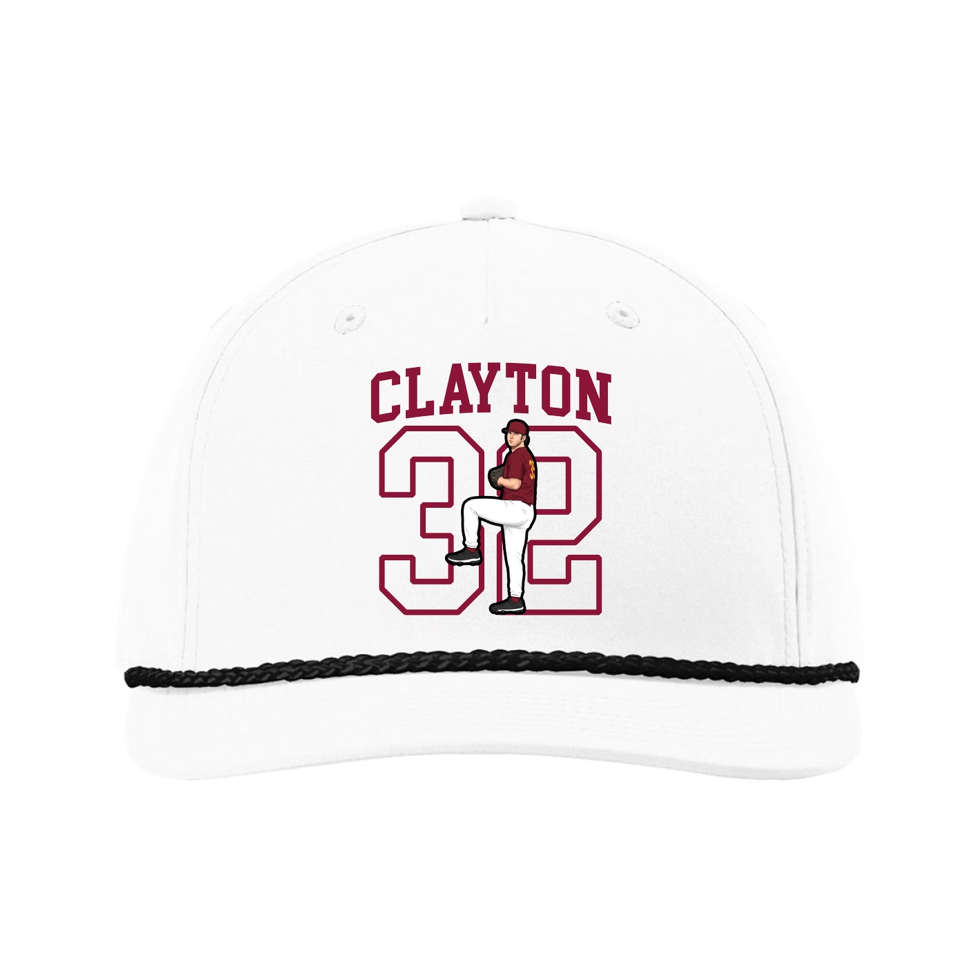 Five-Panel Classic Rope Cap — Shirsey in White