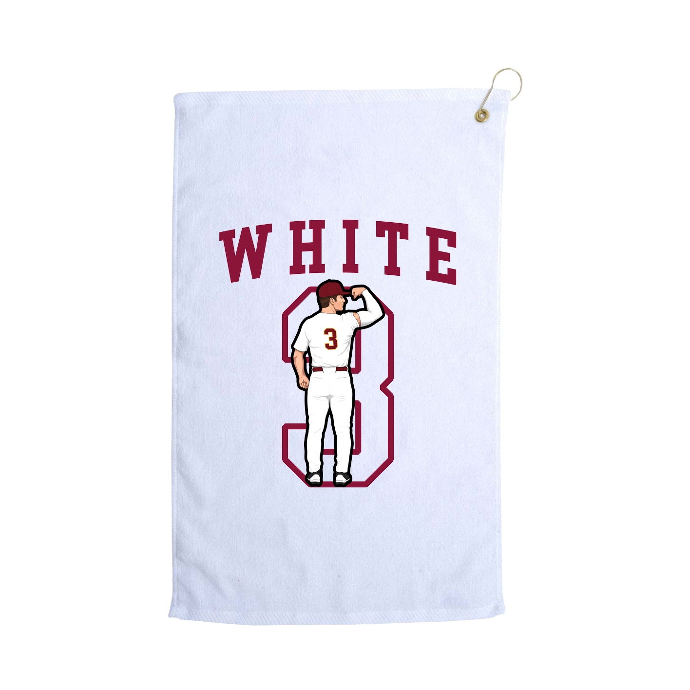 Golf Towel — Shirsey in White