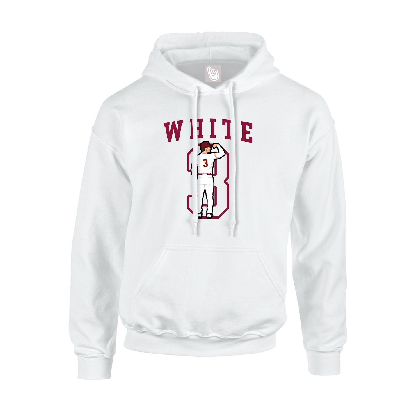 Hoodie — Shirsey in White