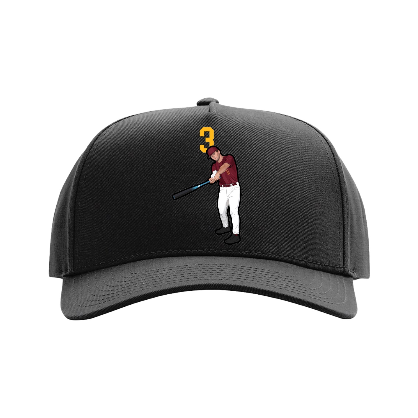 Full Fabric Five-Panel Champ Cap