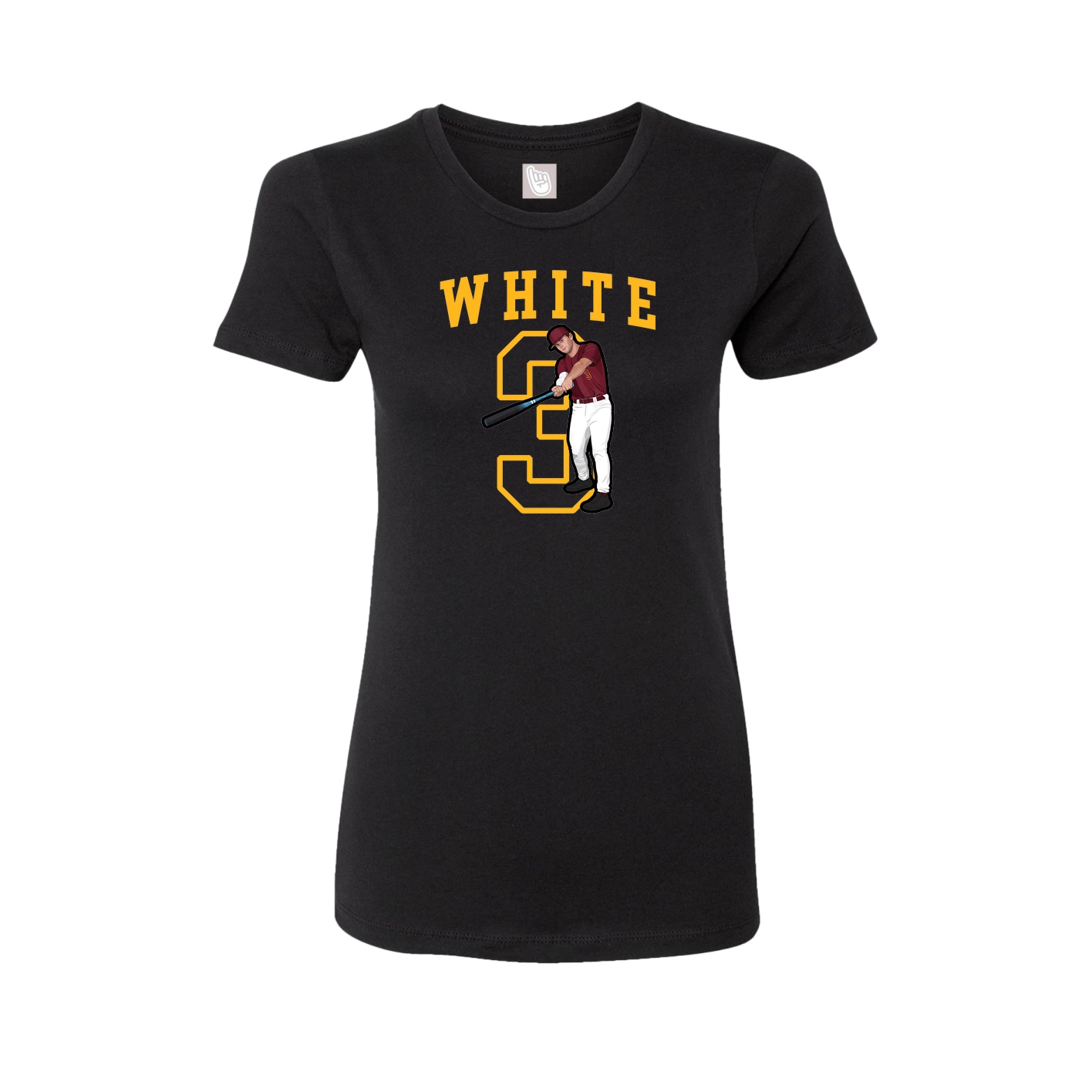 Fitted Women's Tee — Shirsey in Black
