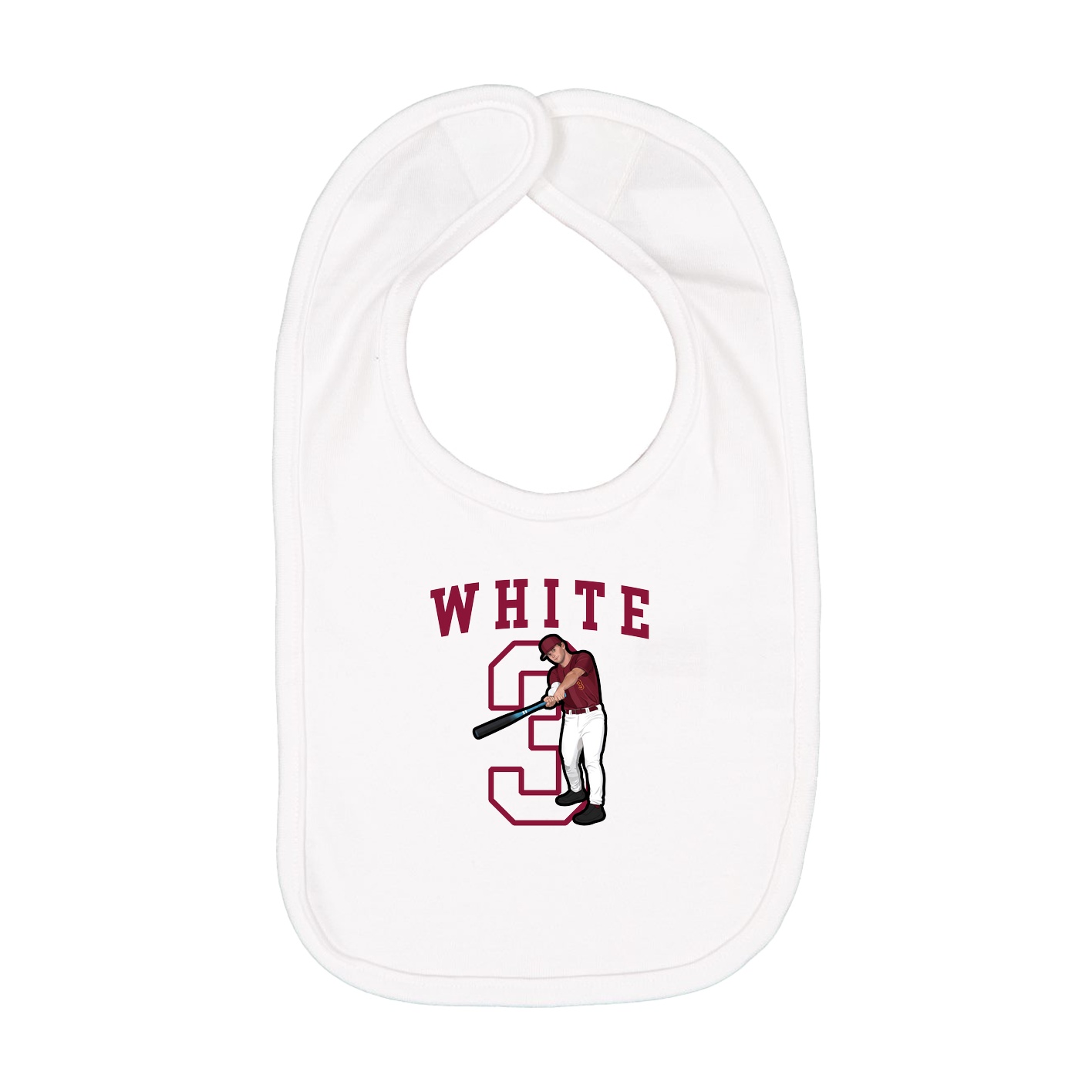 Infant Bib — Shirsey in White