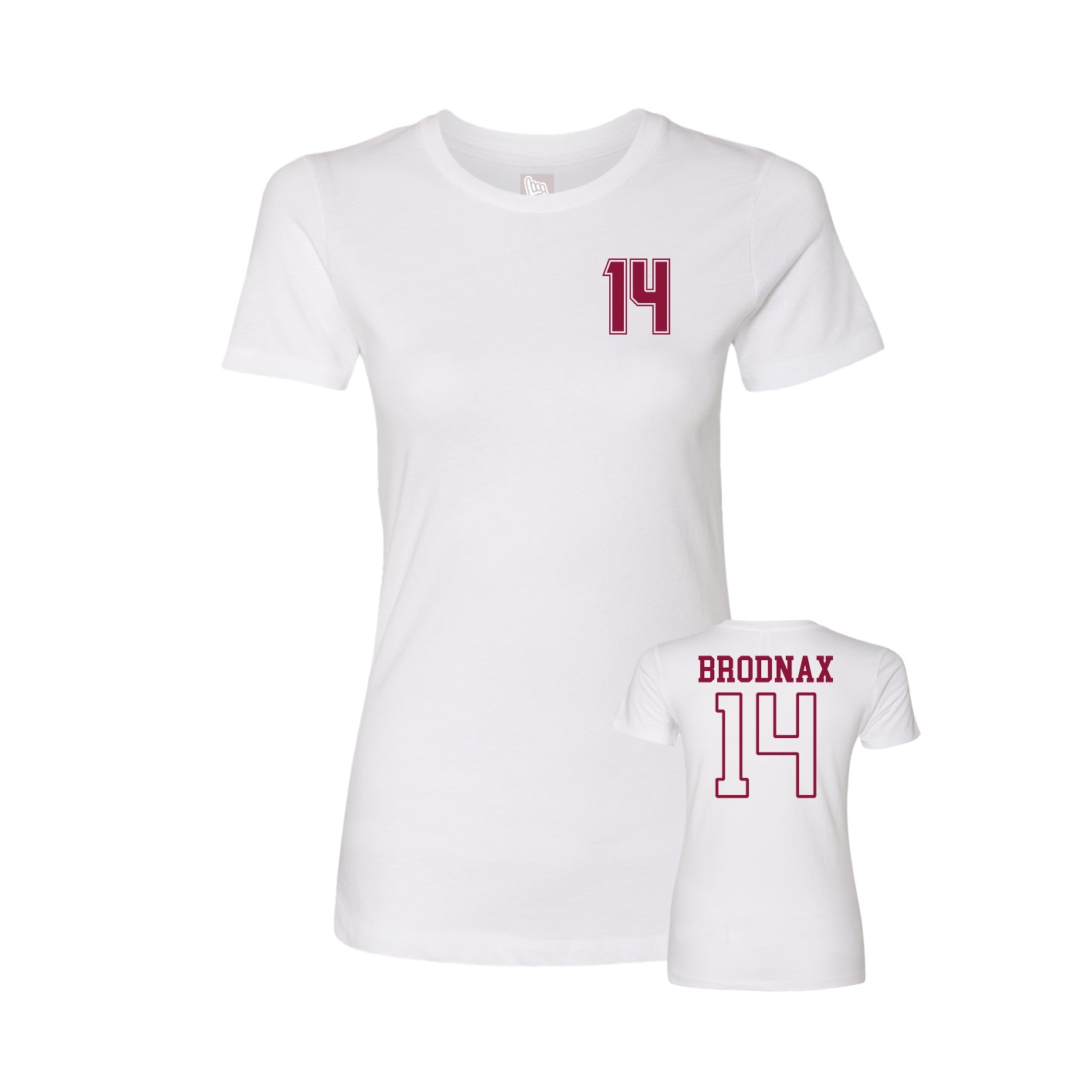 Womens Tee — Chest Back in White