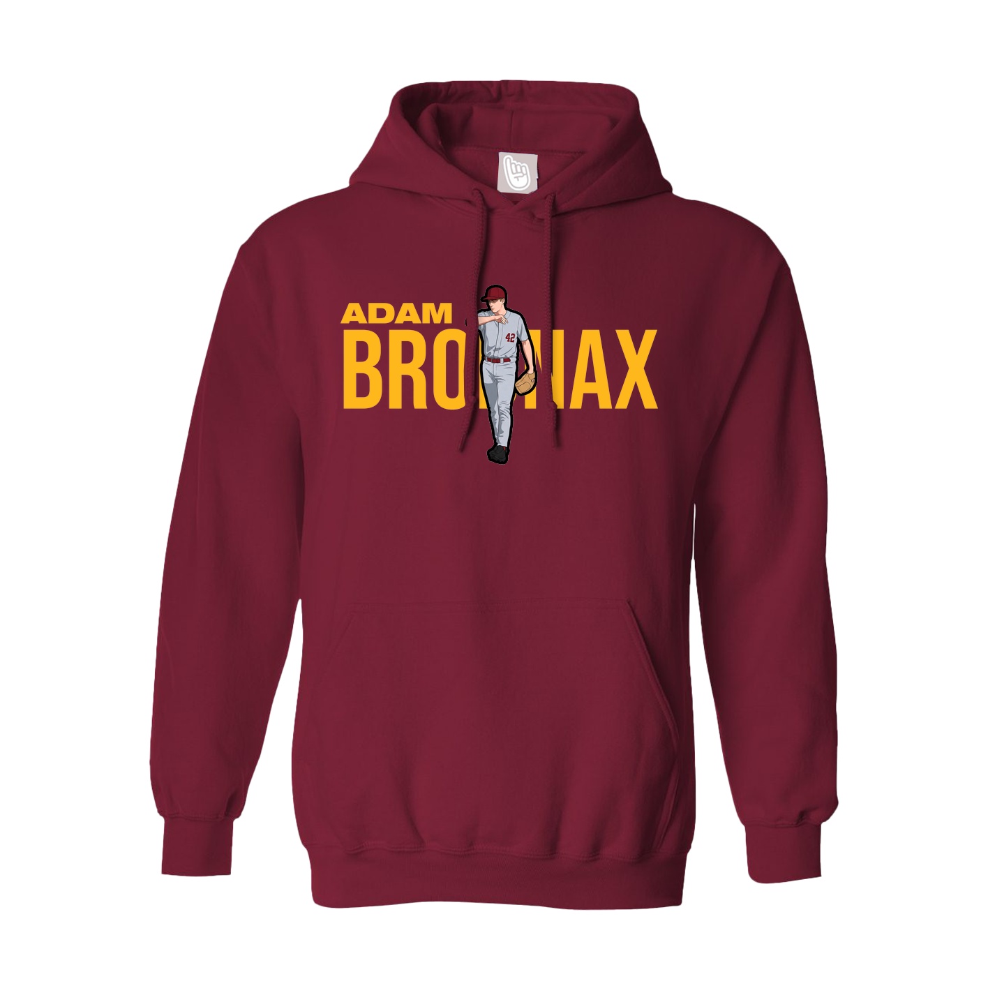 Hoodie — Player Name in Cardinal