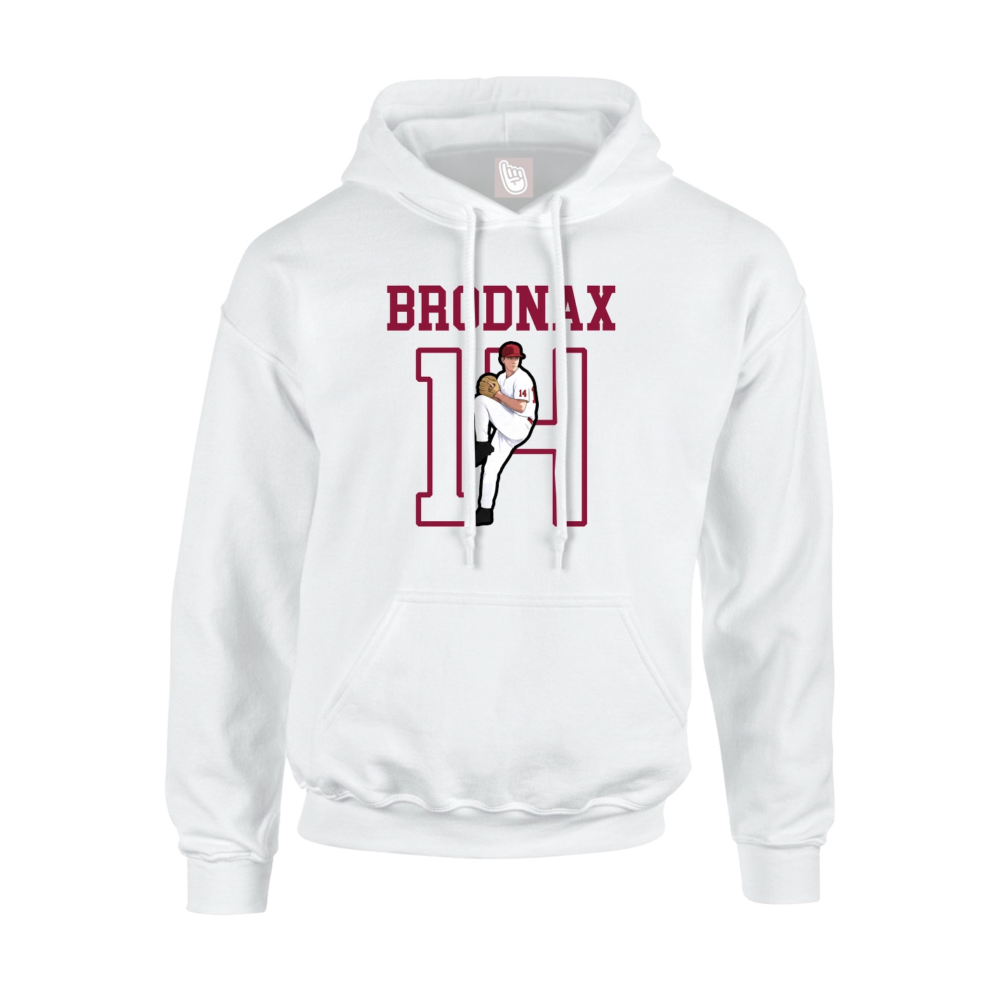 Hoodie — Shirsey in White