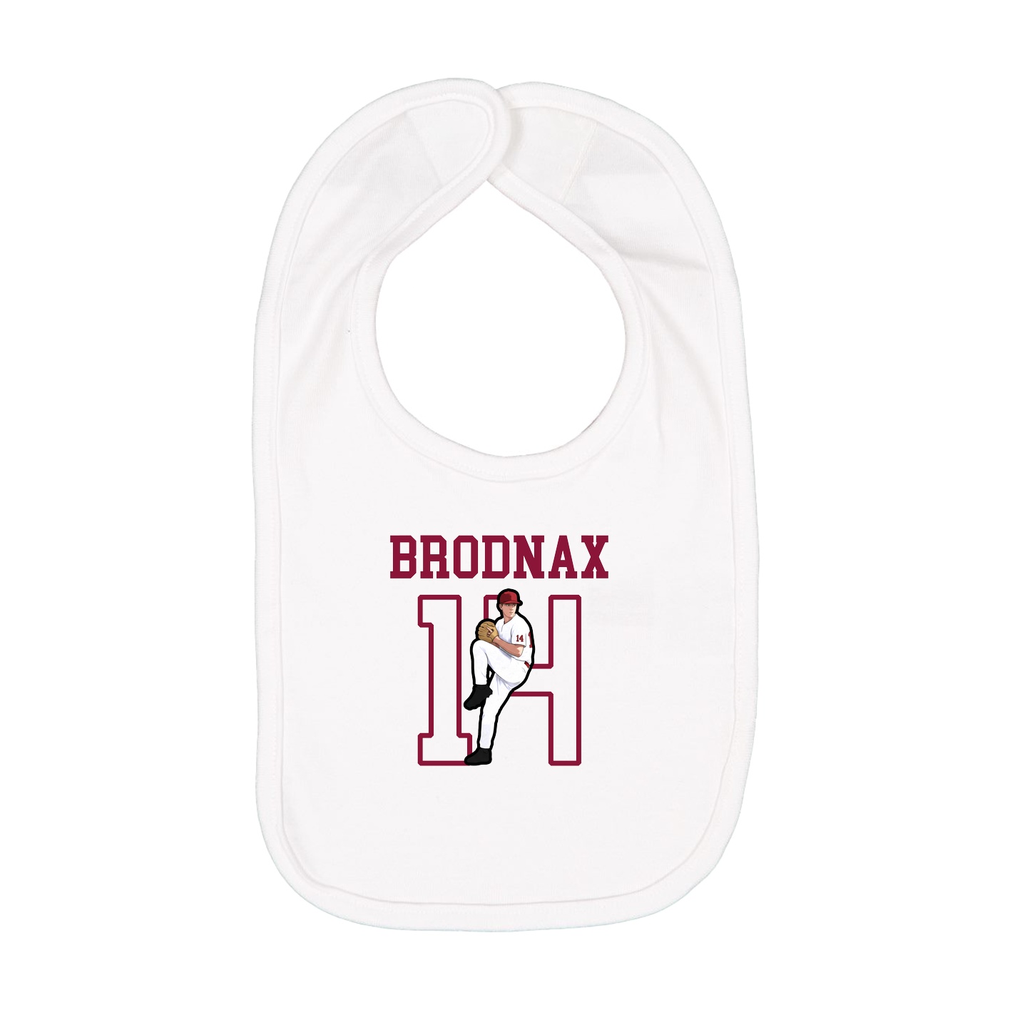Infant Bib — Shirsey in White