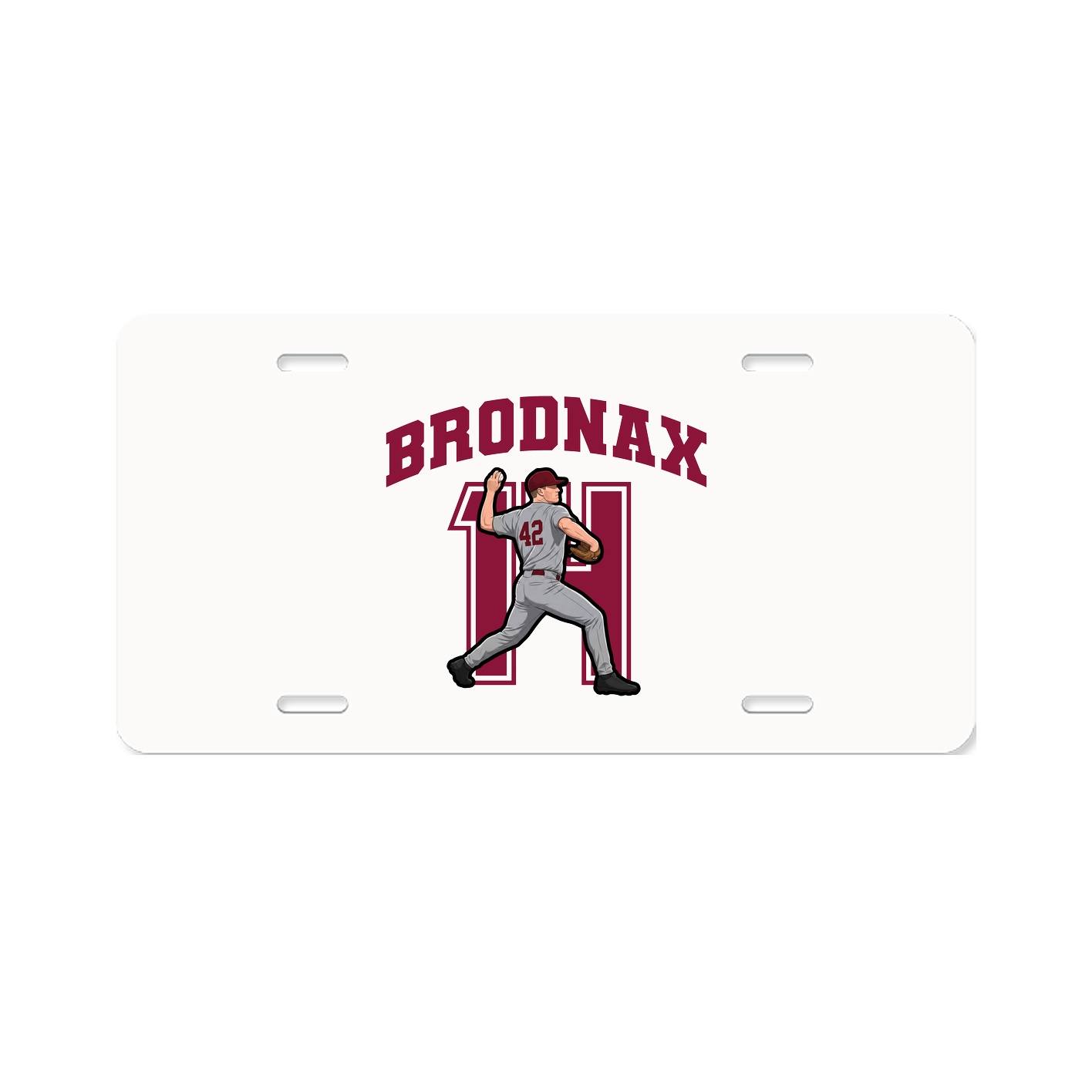 License Plate — Number in Classic