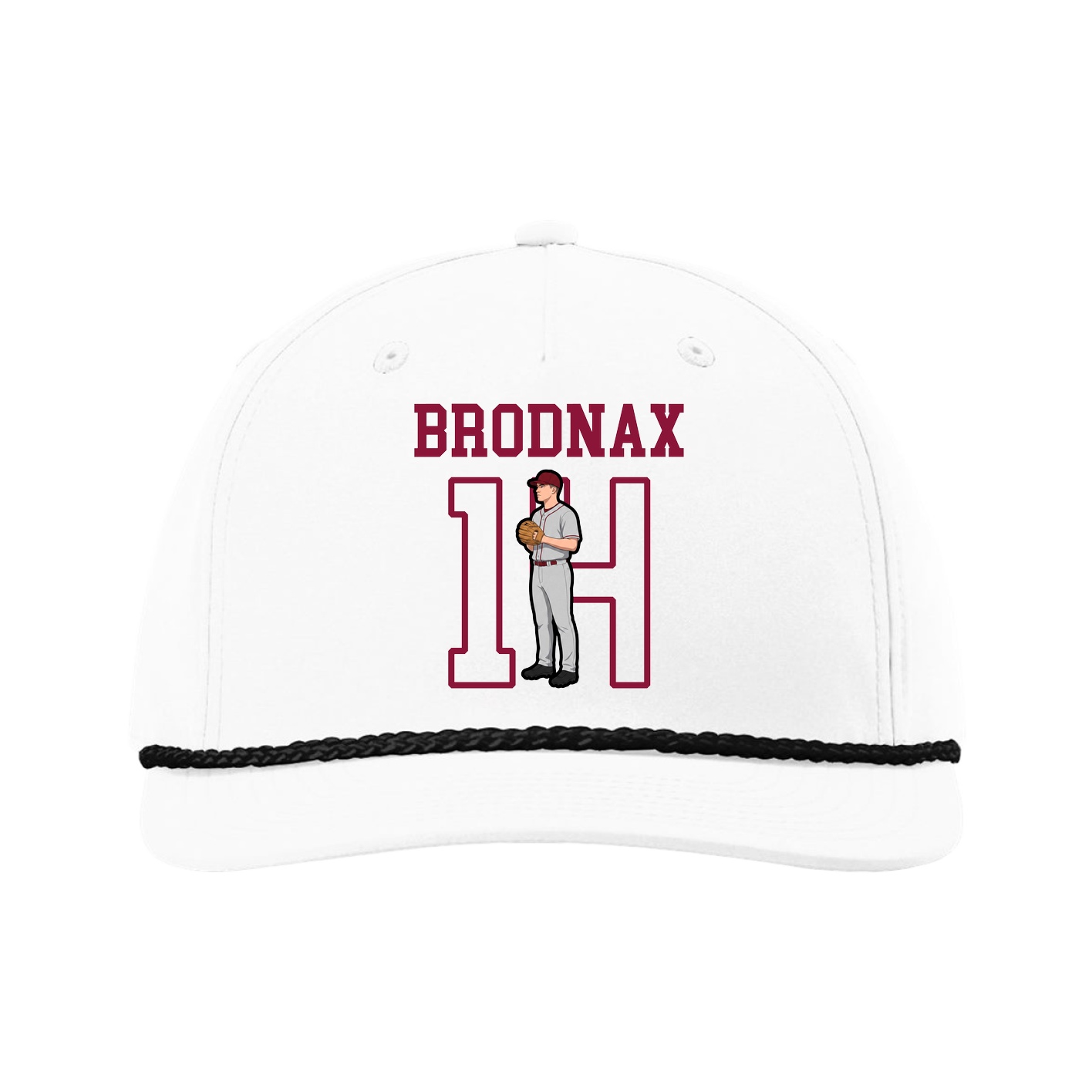 Five-Panel Classic Rope Cap — Shirsey in White