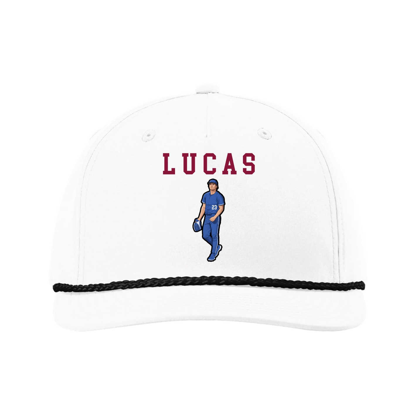 Five-Panel Classic Rope Cap — Shirsey in White