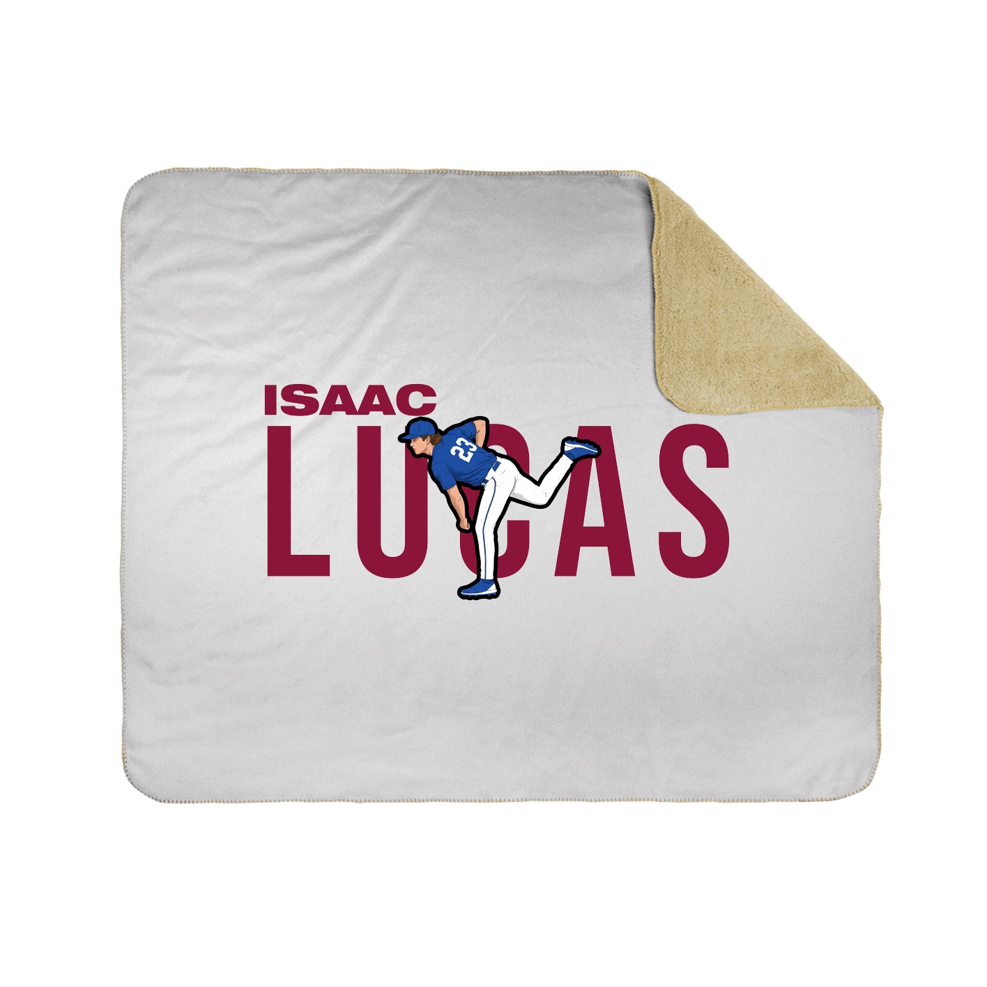 Throw Blanket — Player Name in White