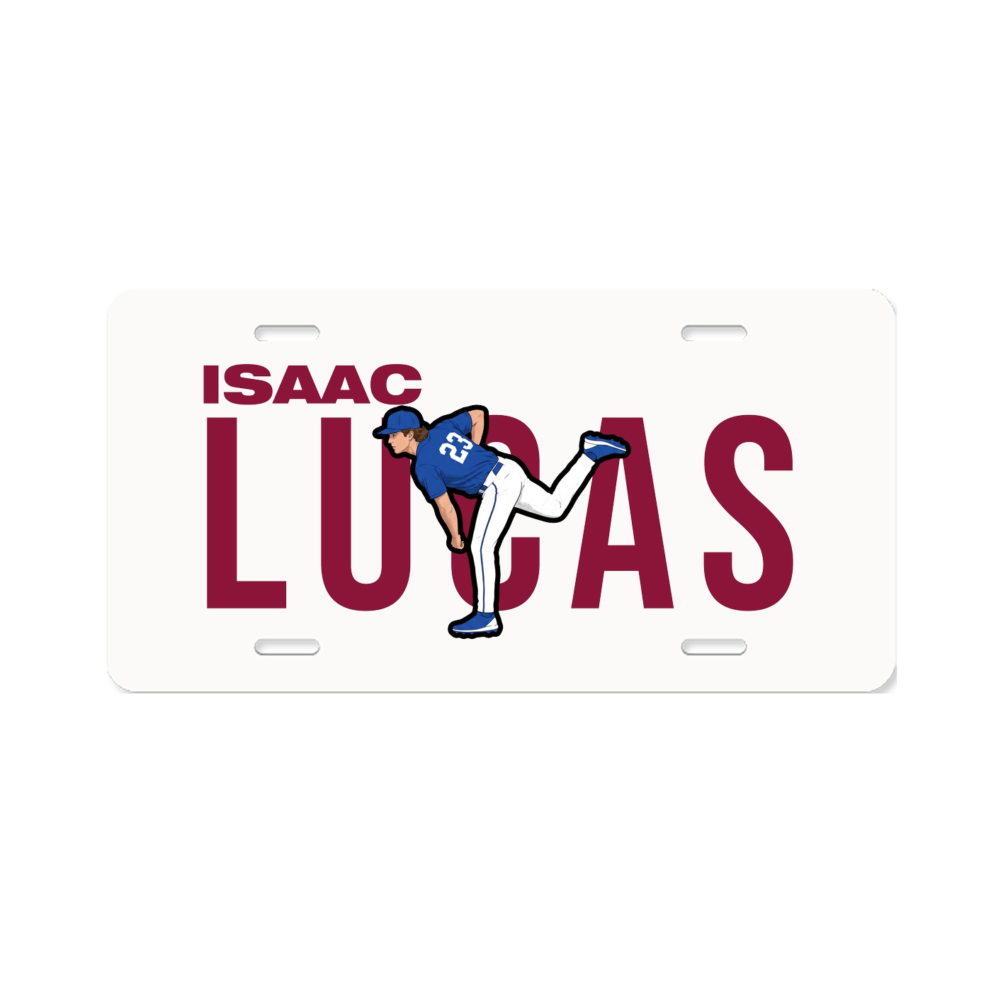 License Plate — Player Name in Classic