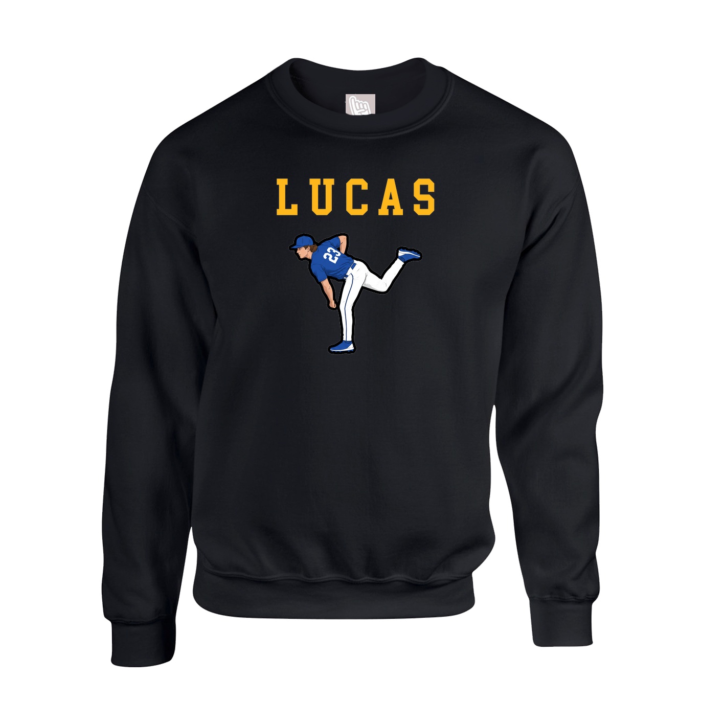 Fleece Crew — Shirsey in Black