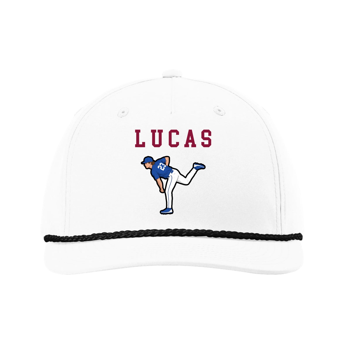 Five-Panel Classic Rope Cap — Shirsey in White