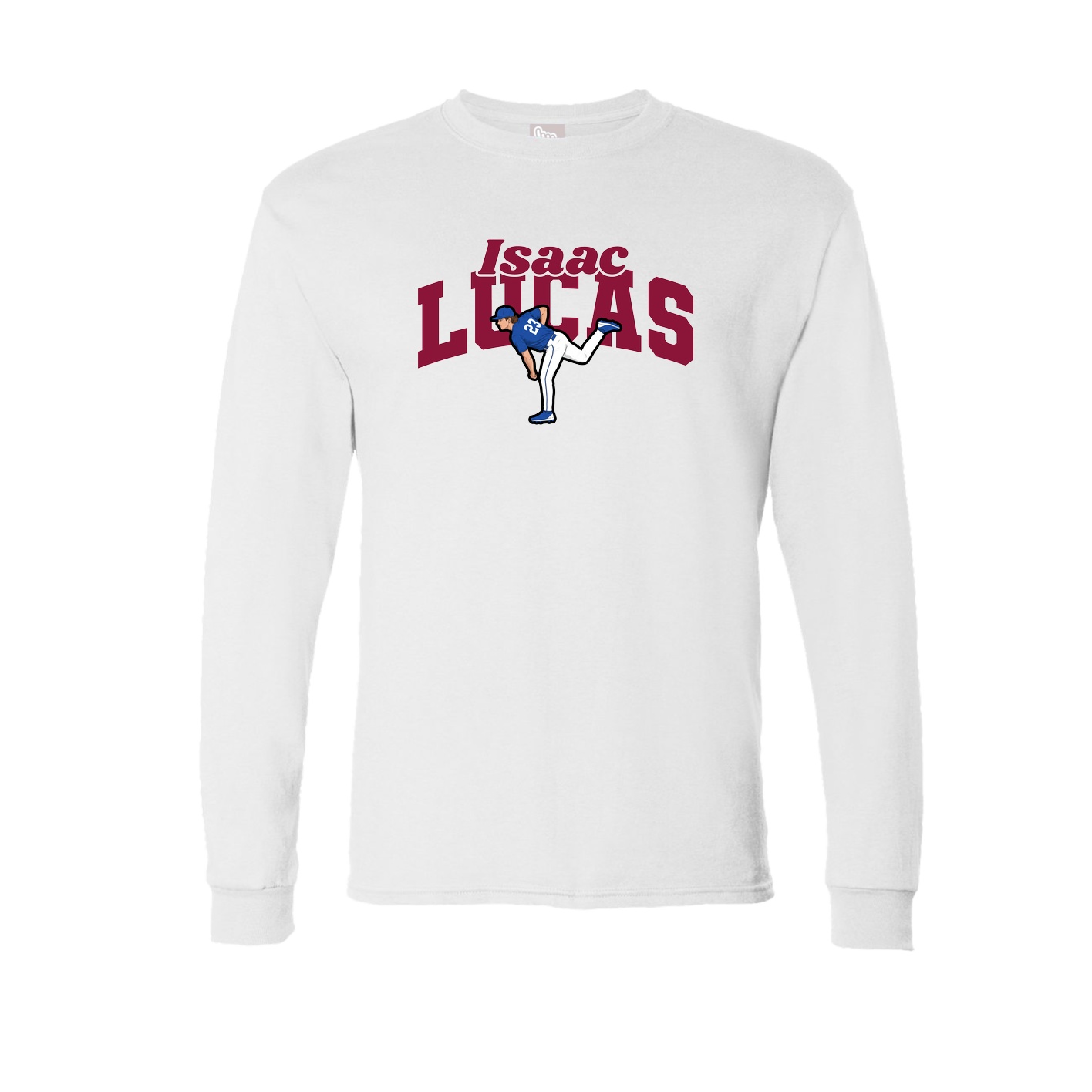 Long Sleeve Tee — Signature Arch in White