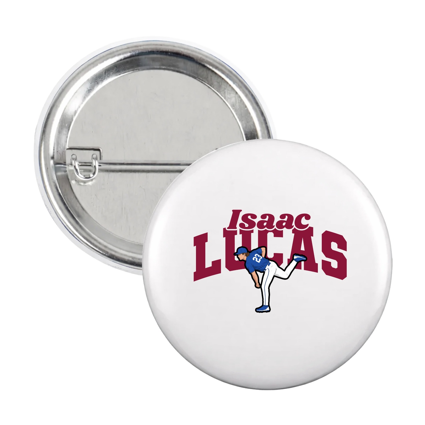 Game Day Button — Signature Arch in White