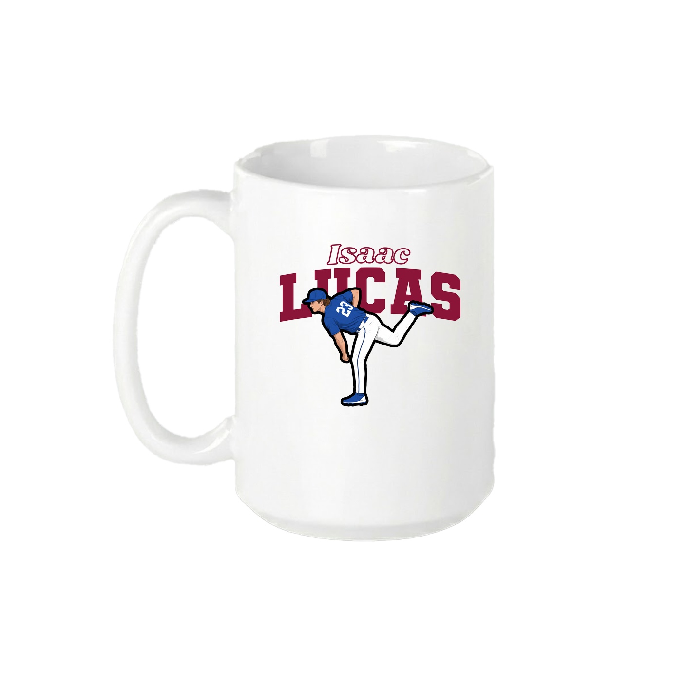 15oz Coffee Mug — Name Arch in White