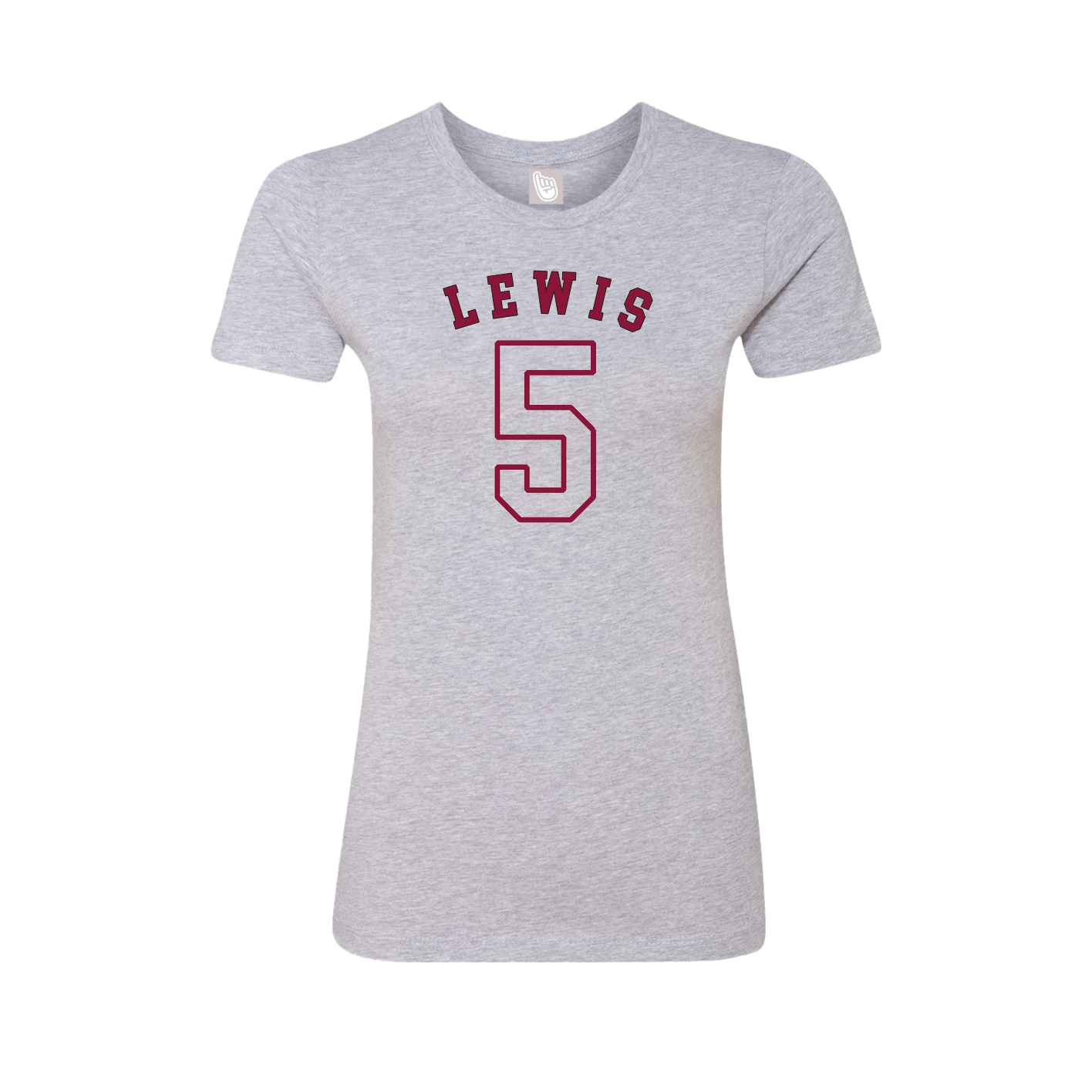 Fitted Women's Tee — Shirsey Arch in Grey