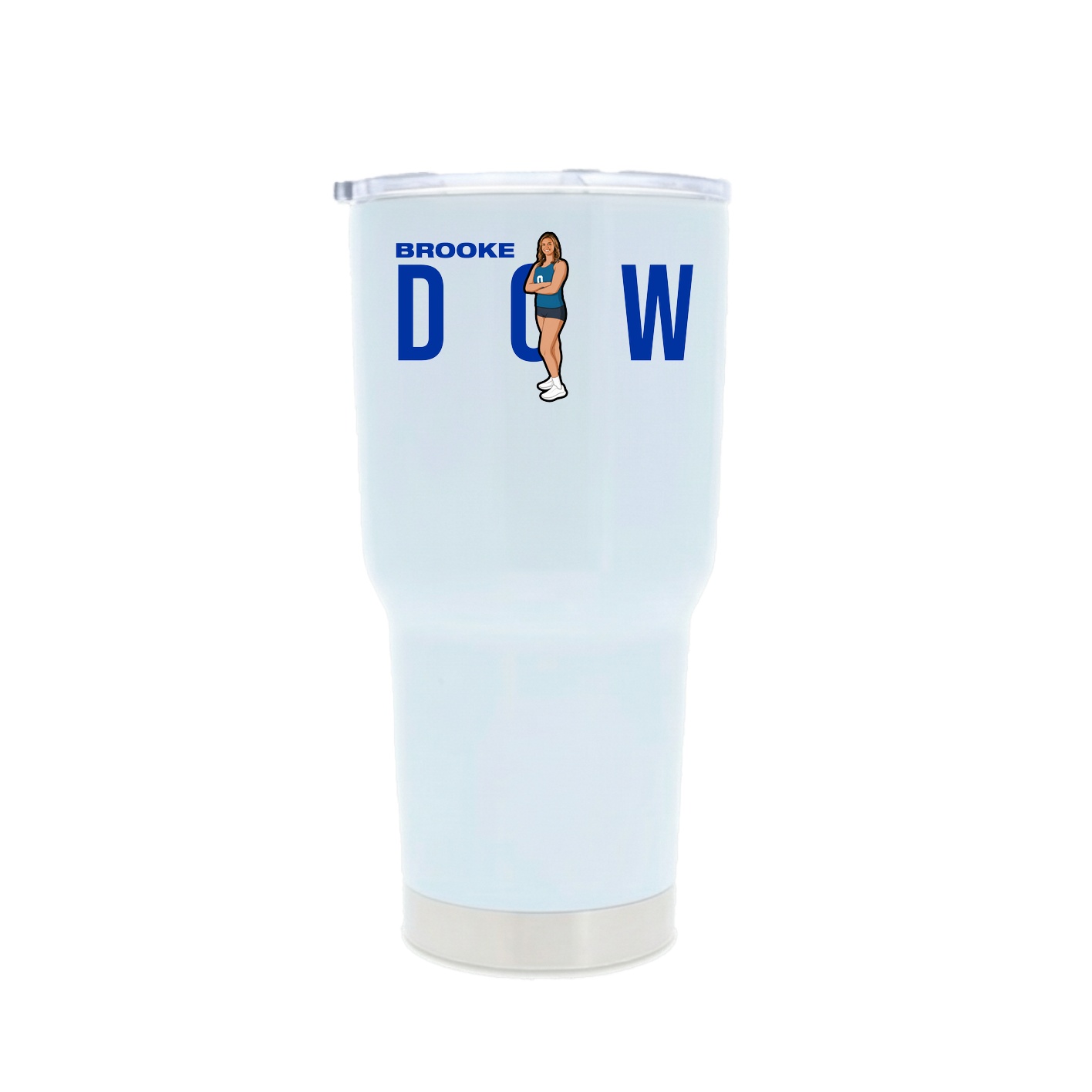 30oz Stainless Steel Tumbler — Player Name in White