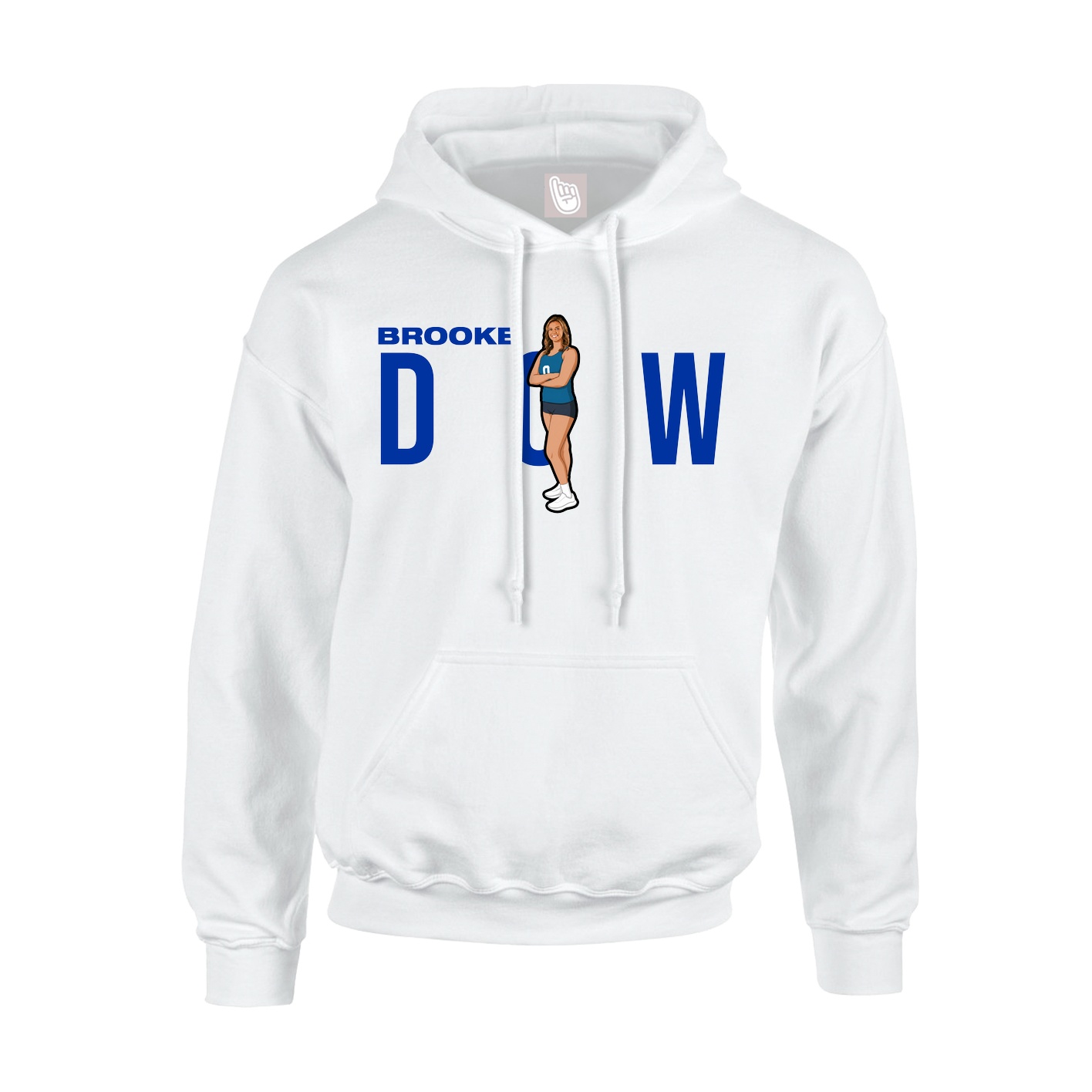 Hoodie — Player Name in White