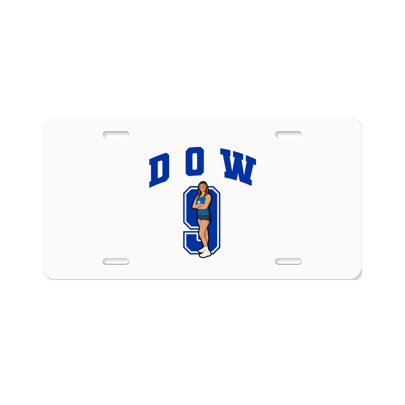 License Plate — Number in Classic