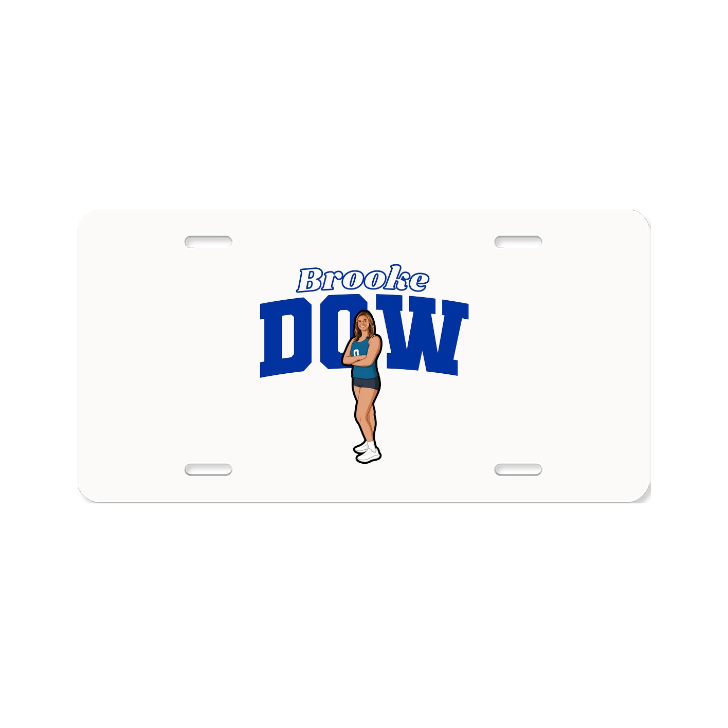 License Plate — Name Arch in Classic