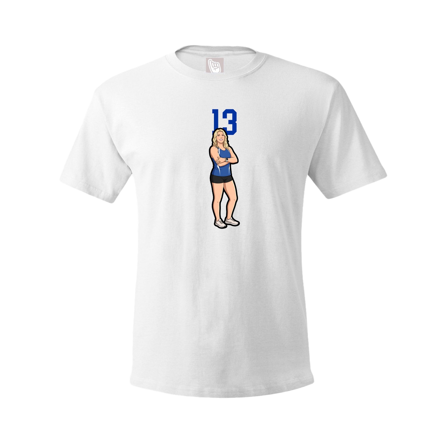 Tee — Number Top in White