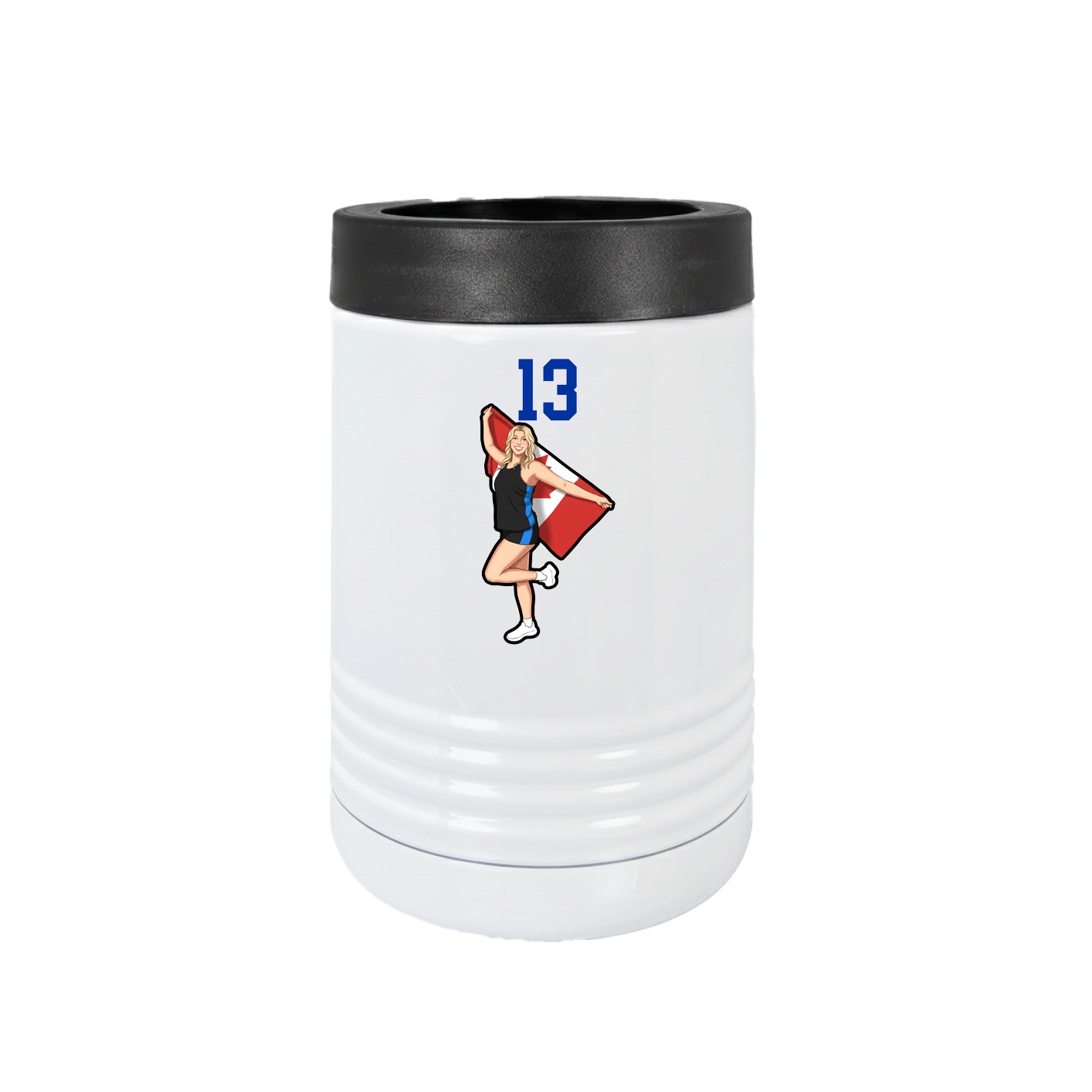 Beverage Holder — Number Top in White