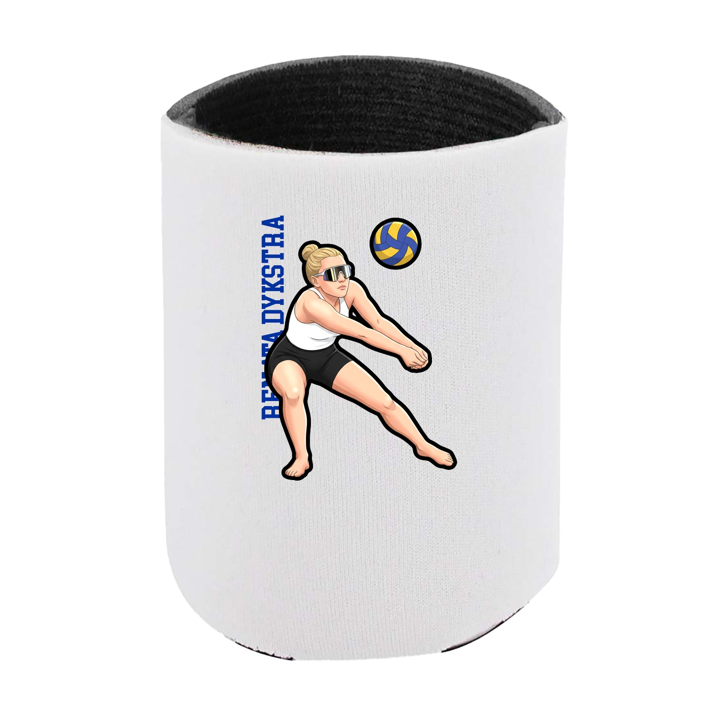 Can Holder — Name Vertical in White
