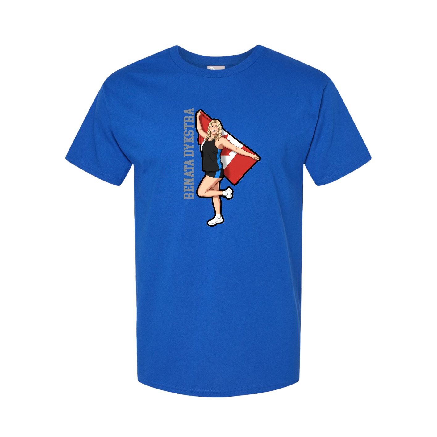 Tee — Name Vertical in Royal