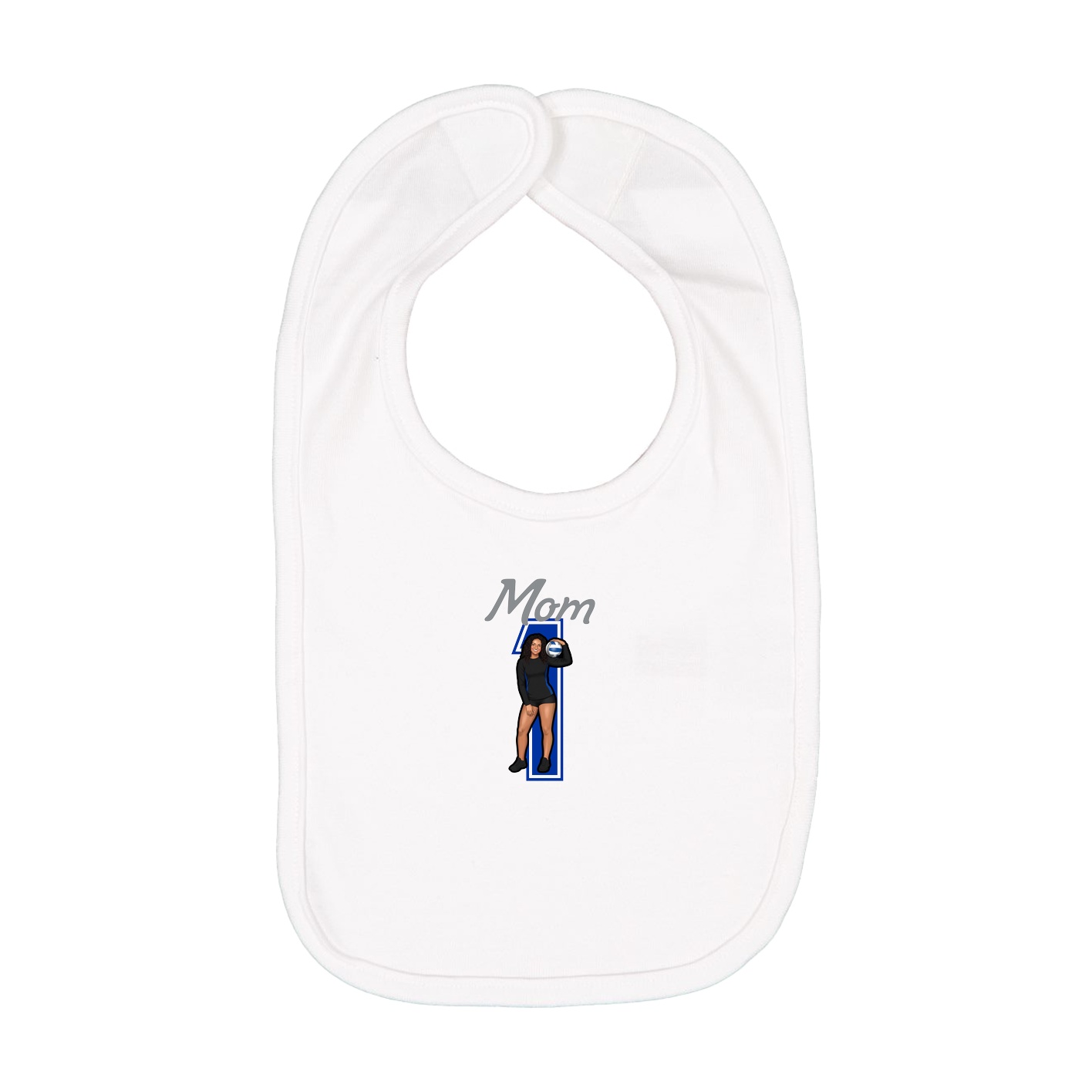 Infant Bib — Mothers Day Shirsey in White