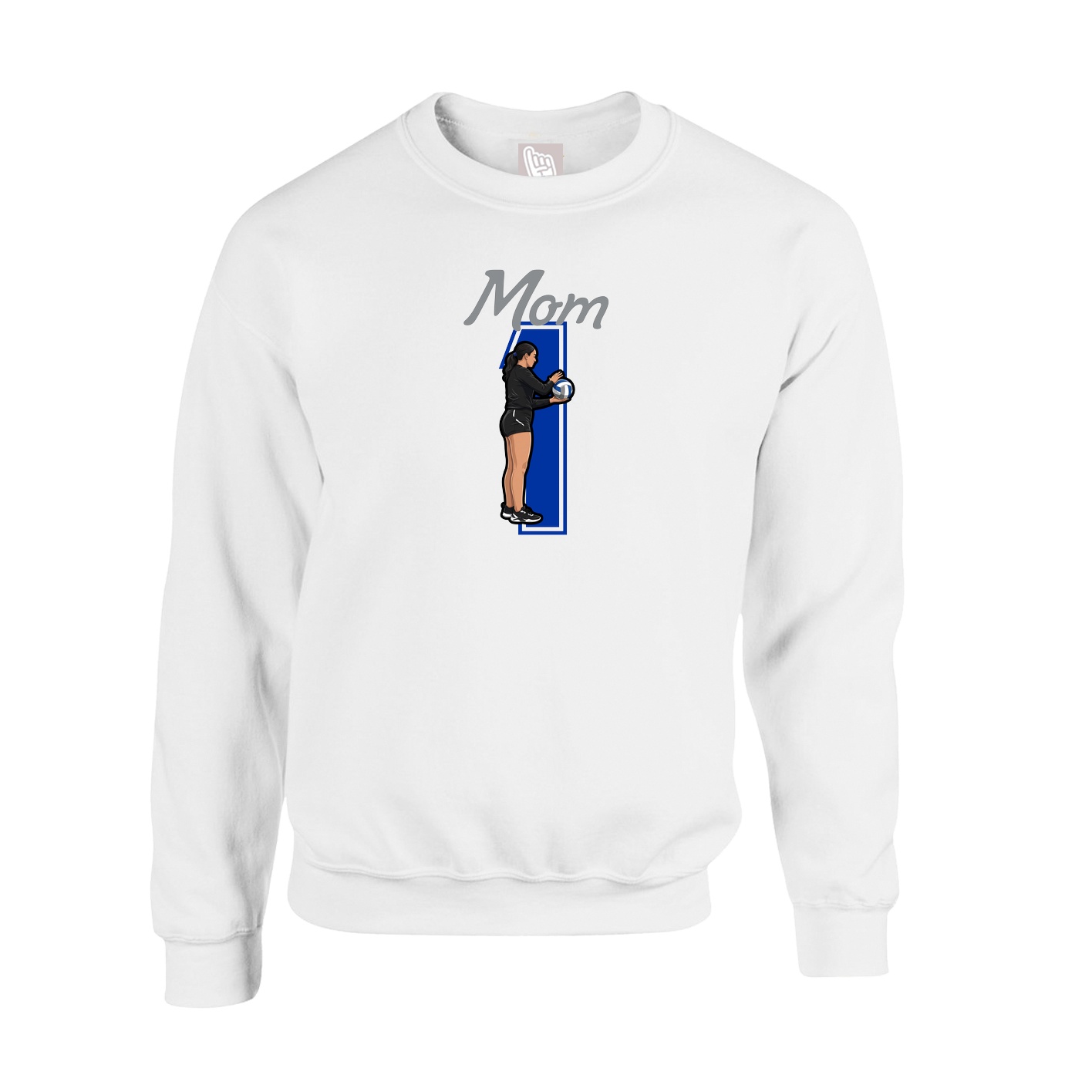 Fleece Crew — Mothers Day Shirsey in White