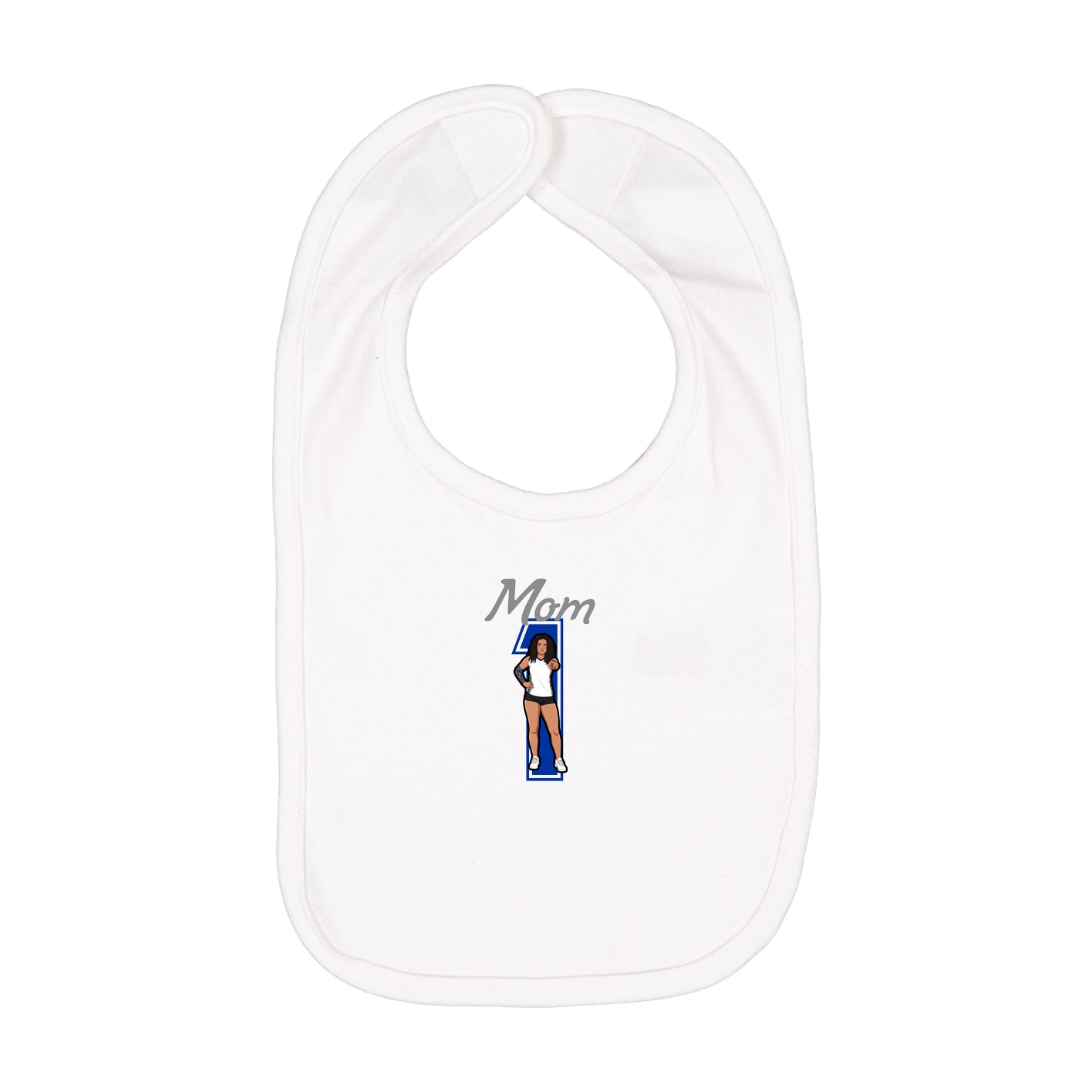 Infant Bib — Mothers Day Shirsey in White