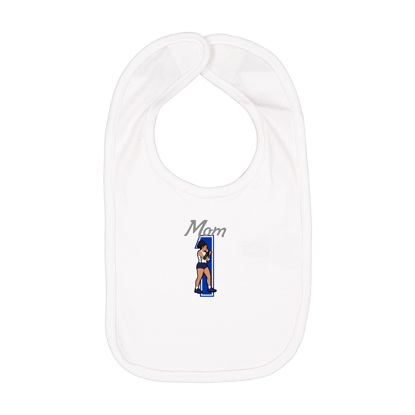 Infant Bib — Mothers Day Shirsey in White