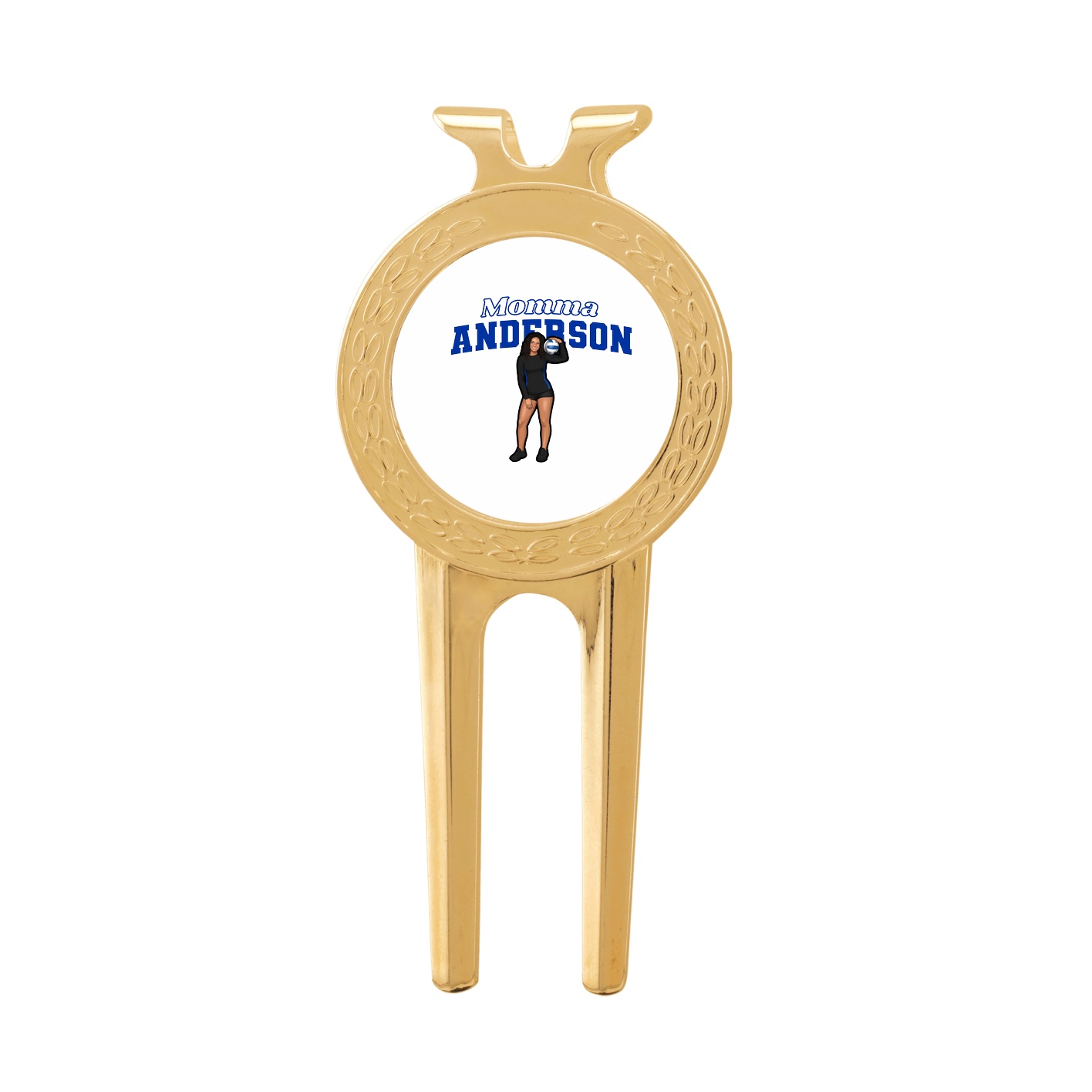 Divot Tool with Ball Marker — Mothers Day Block in Classic