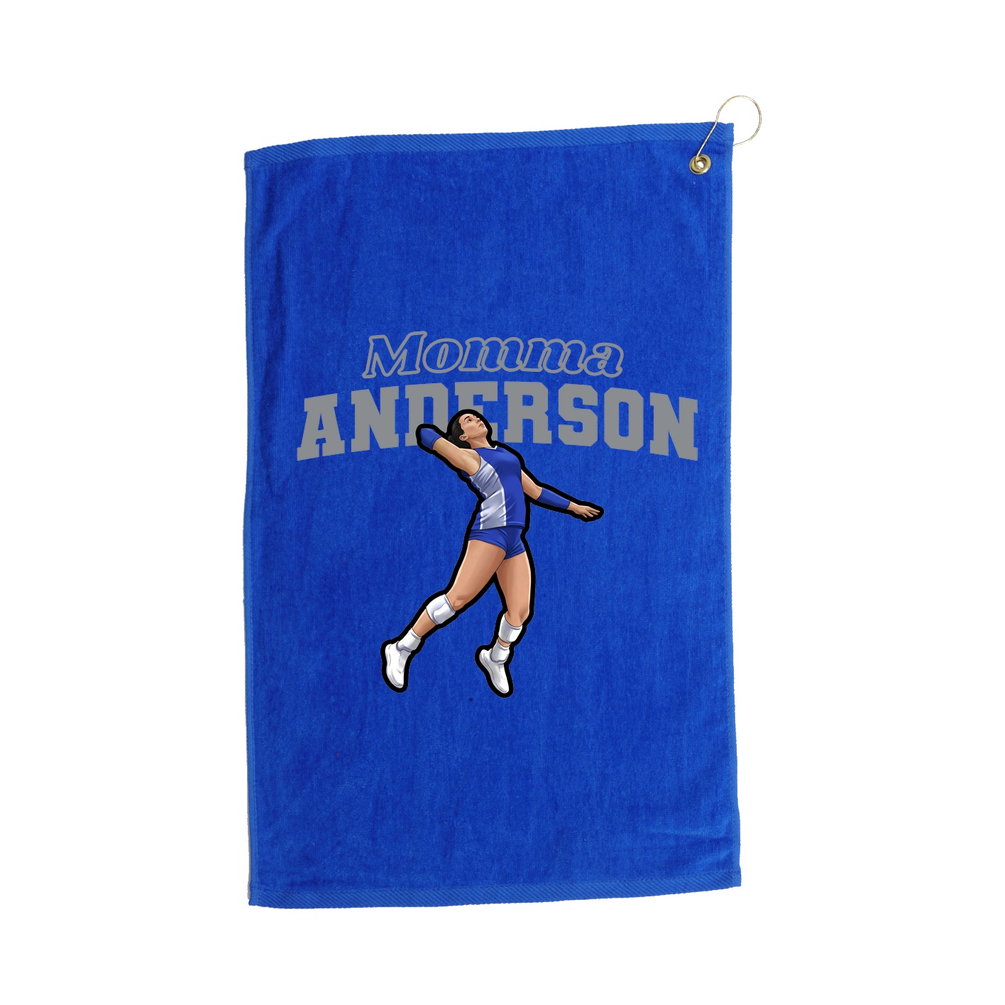 Golf Towel — Mothers Day Block in Royal