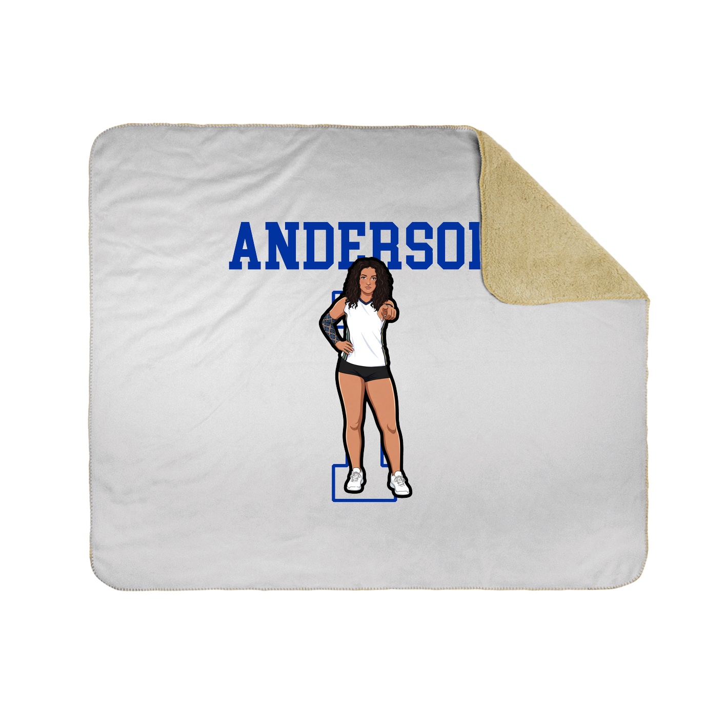 Throw Blanket — Shirsey in White
