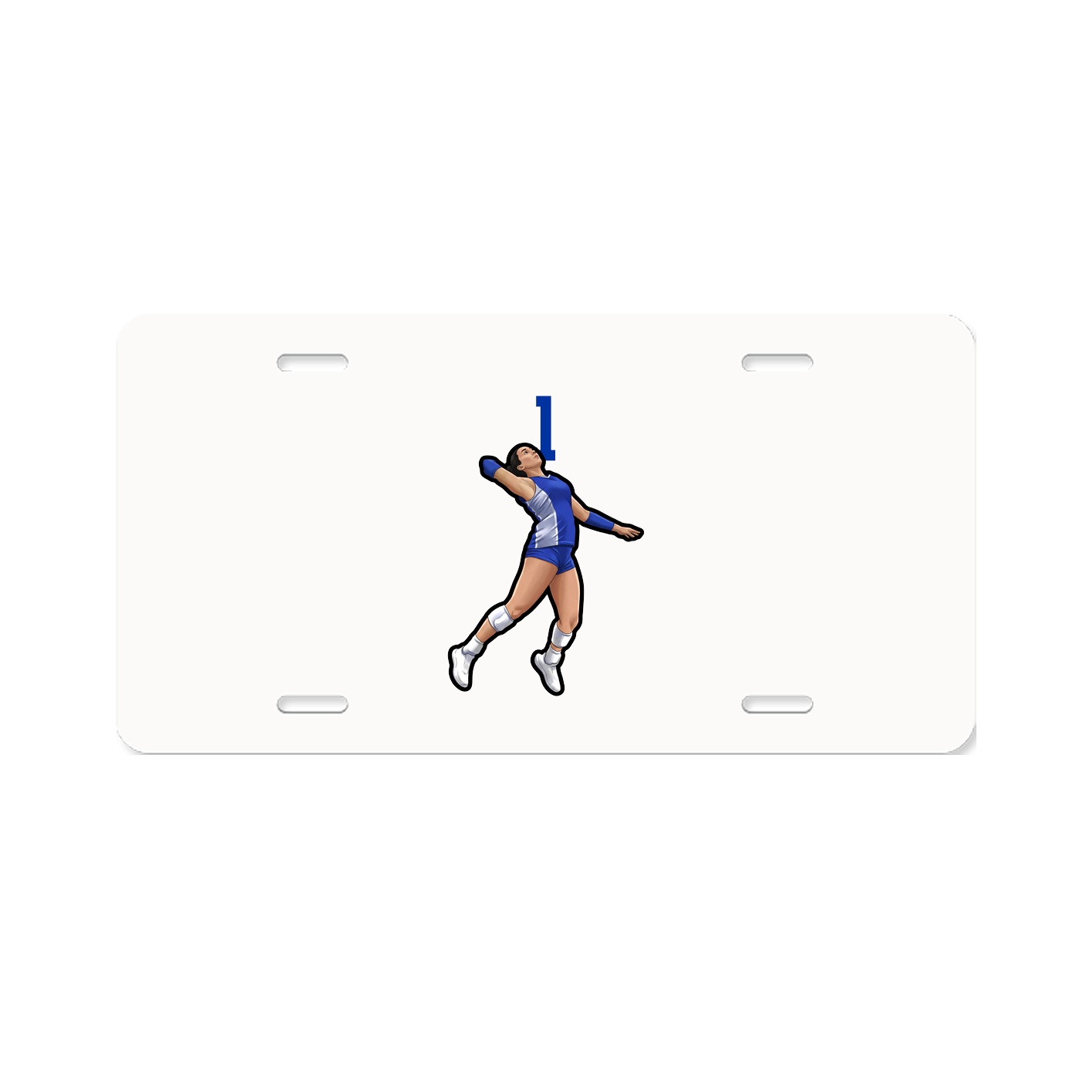 License Plate — Number Top in Classic