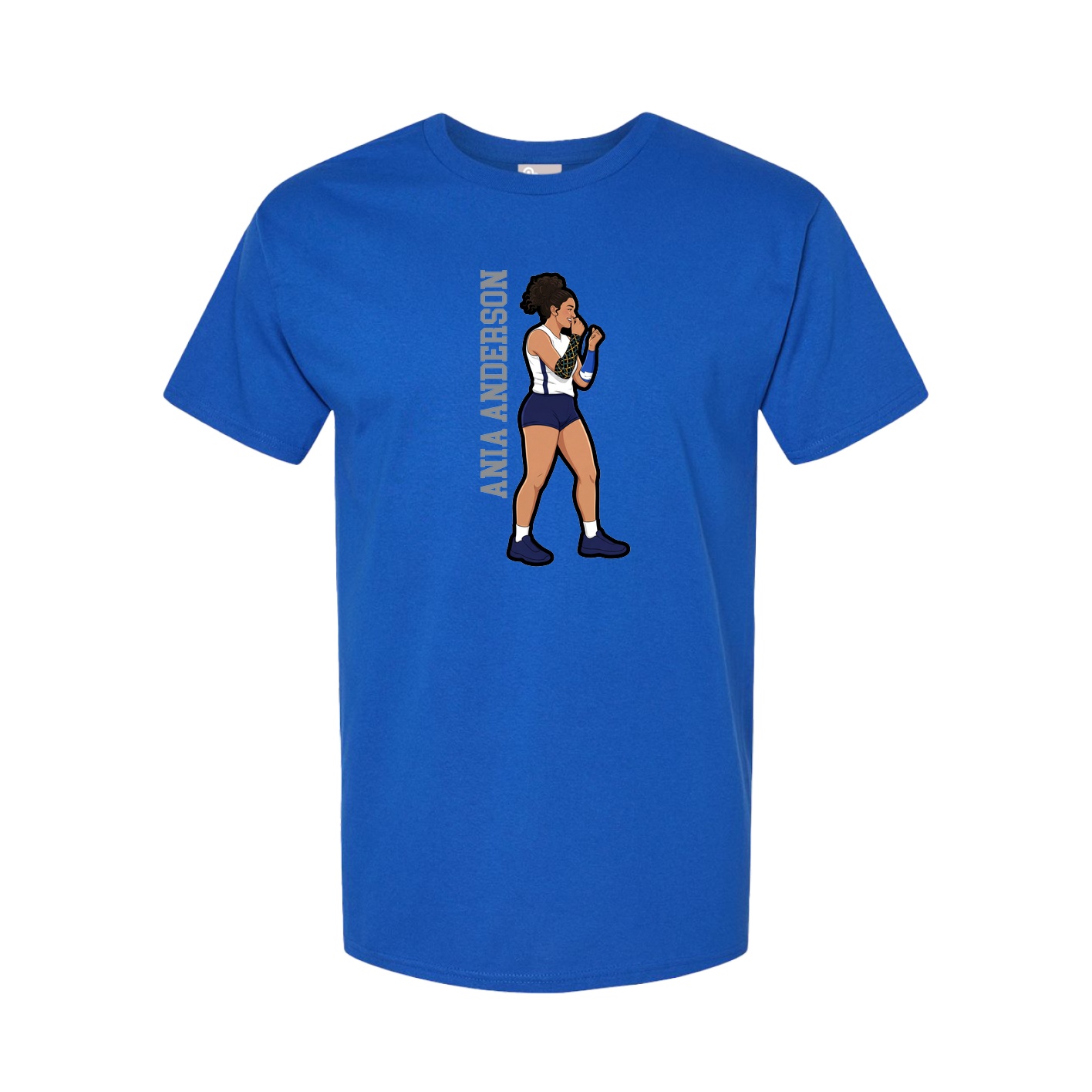 Tee — Name Vertical in Royal