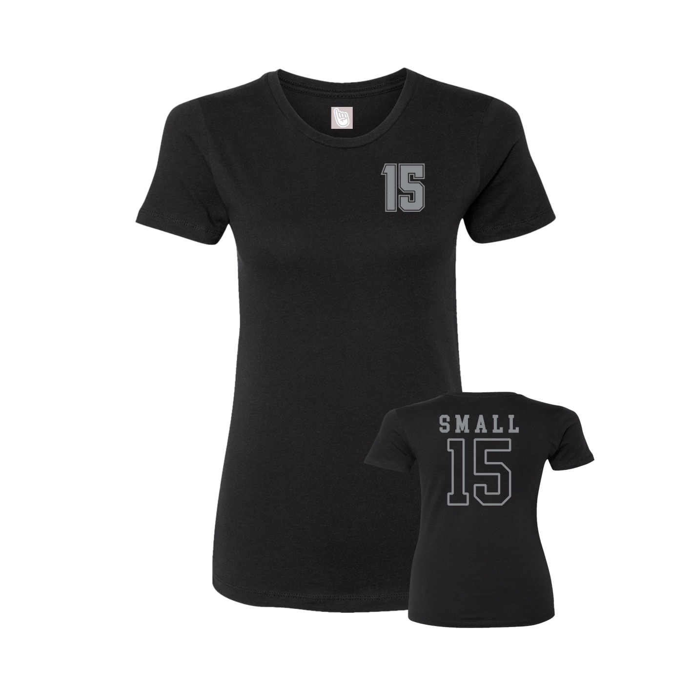 Womens Tee — Chest Back in Black