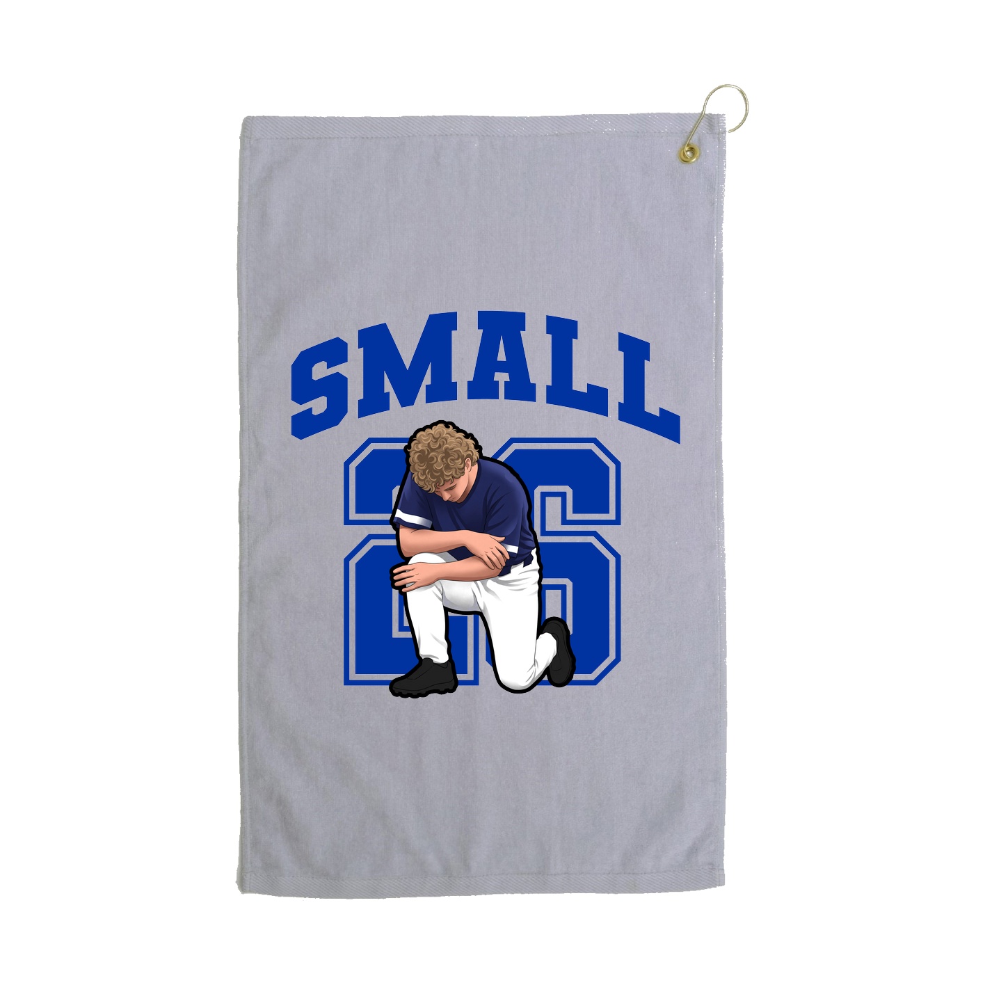 Golf Towel — Number in Grey