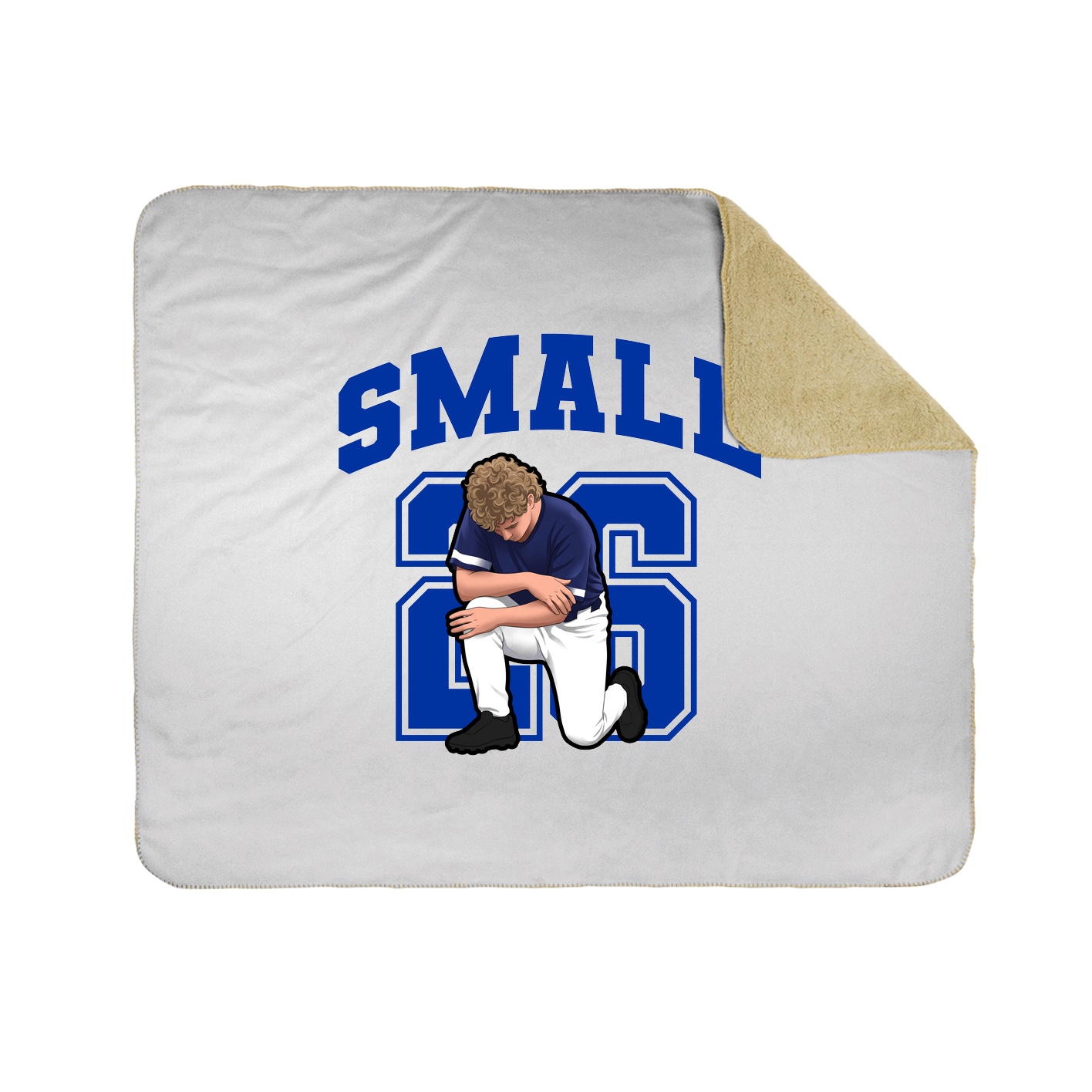 Throw Blanket — Number in White