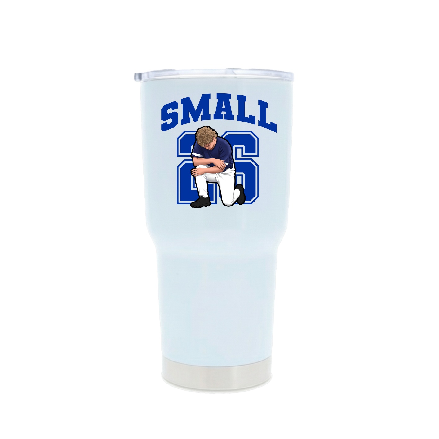 30oz Stainless Steel Tumbler — Number in White