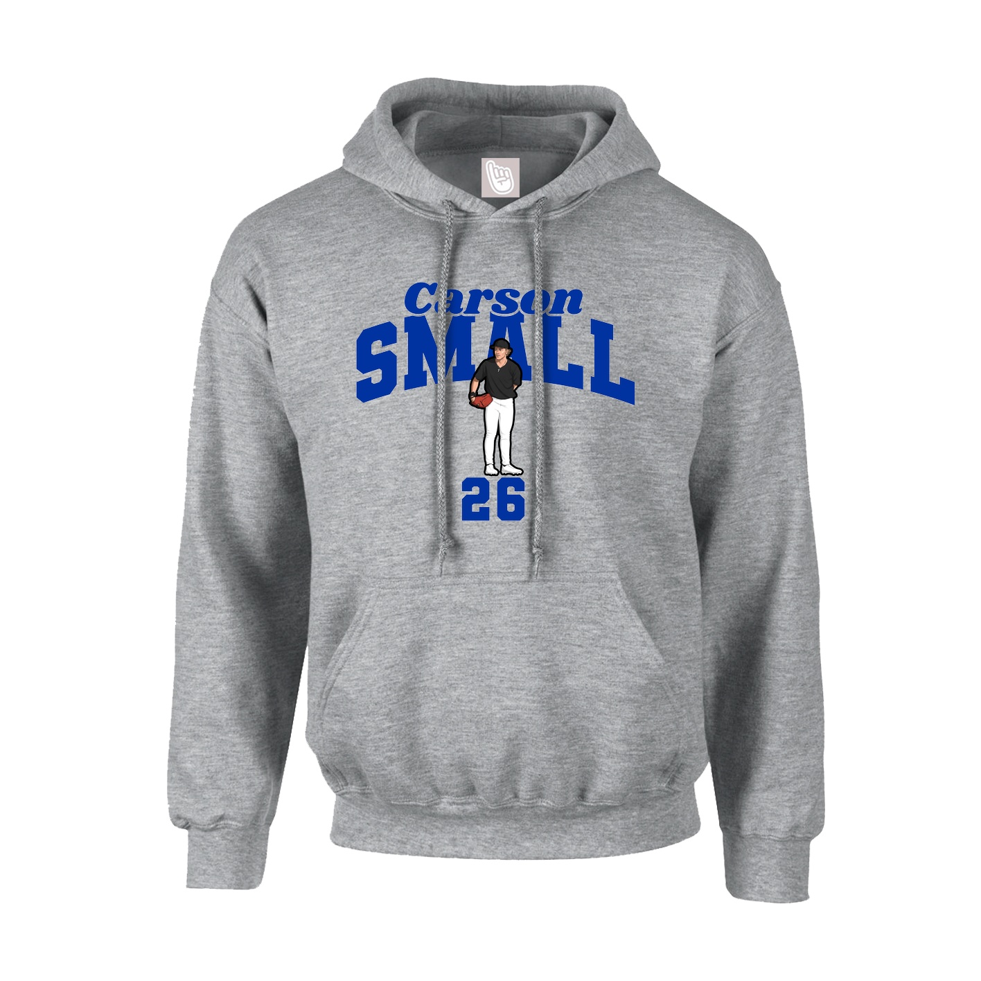 Youth Hoodie — Signature Arch in Grey