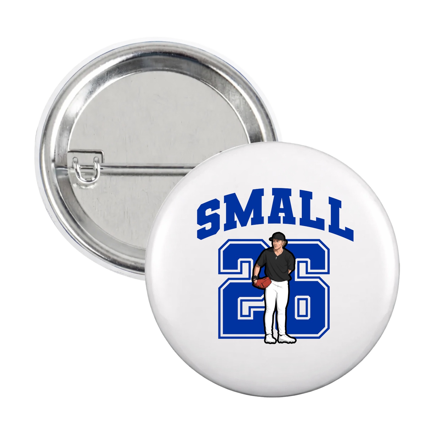 Game Day Button — Number in White