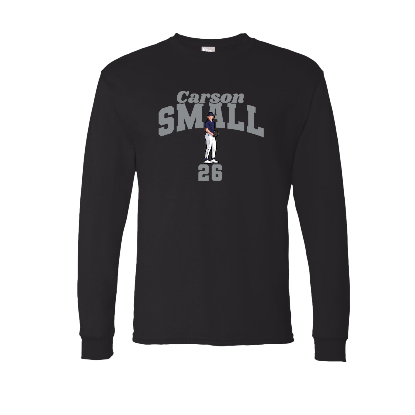 Long Sleeve Tee — Signature Arch in Black