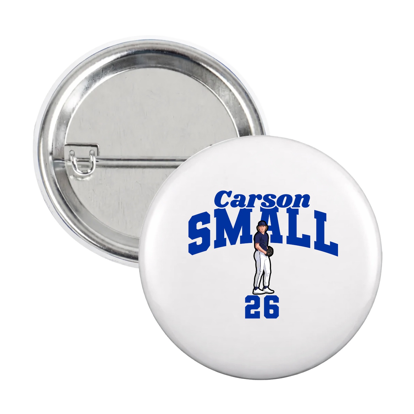 Game Day Button — Signature Arch in White