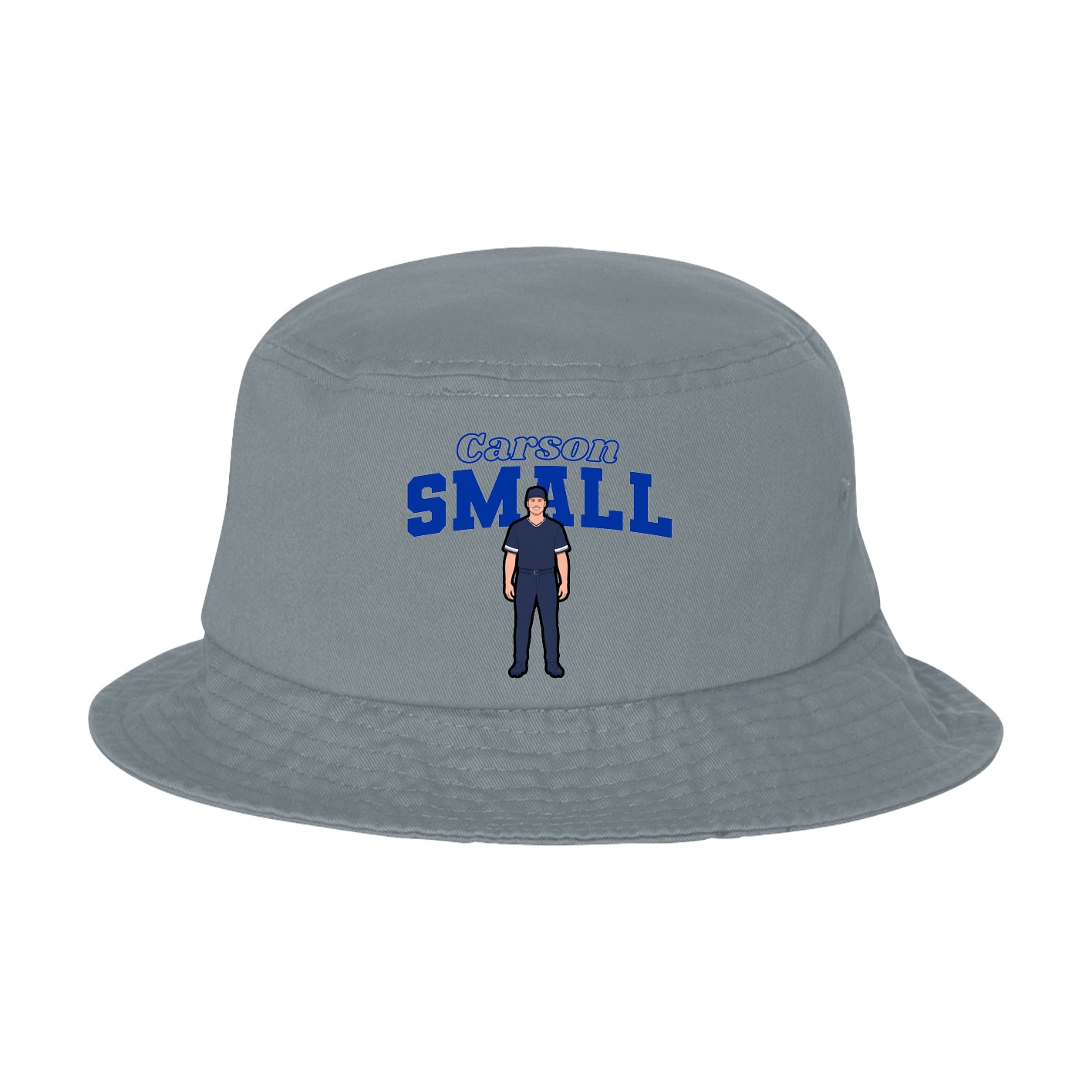 Bucket Cap — Name Arch in Grey